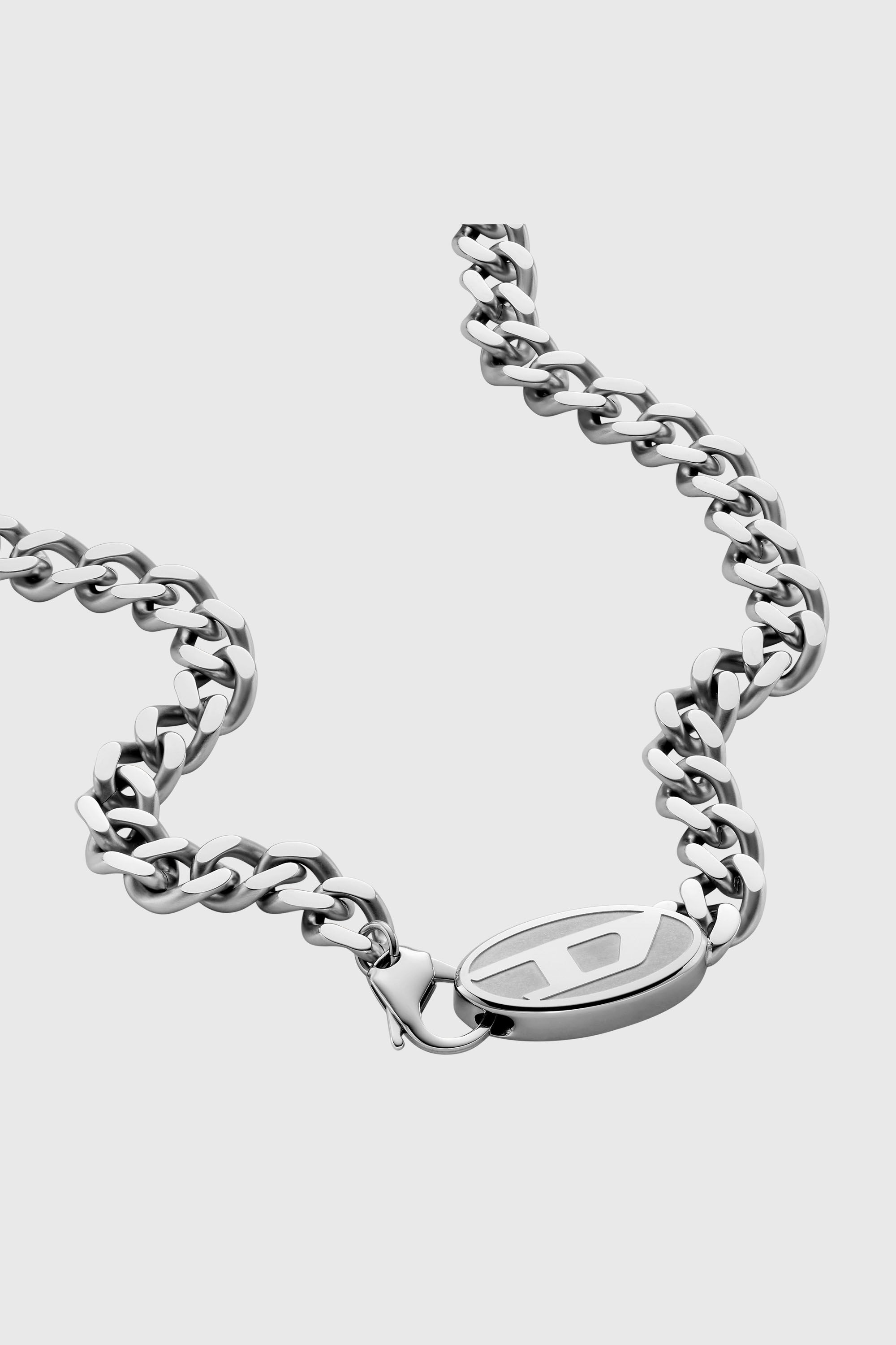 Diesel - DX1509, Unisex's Stainless steel chain necklace in Silver - 2