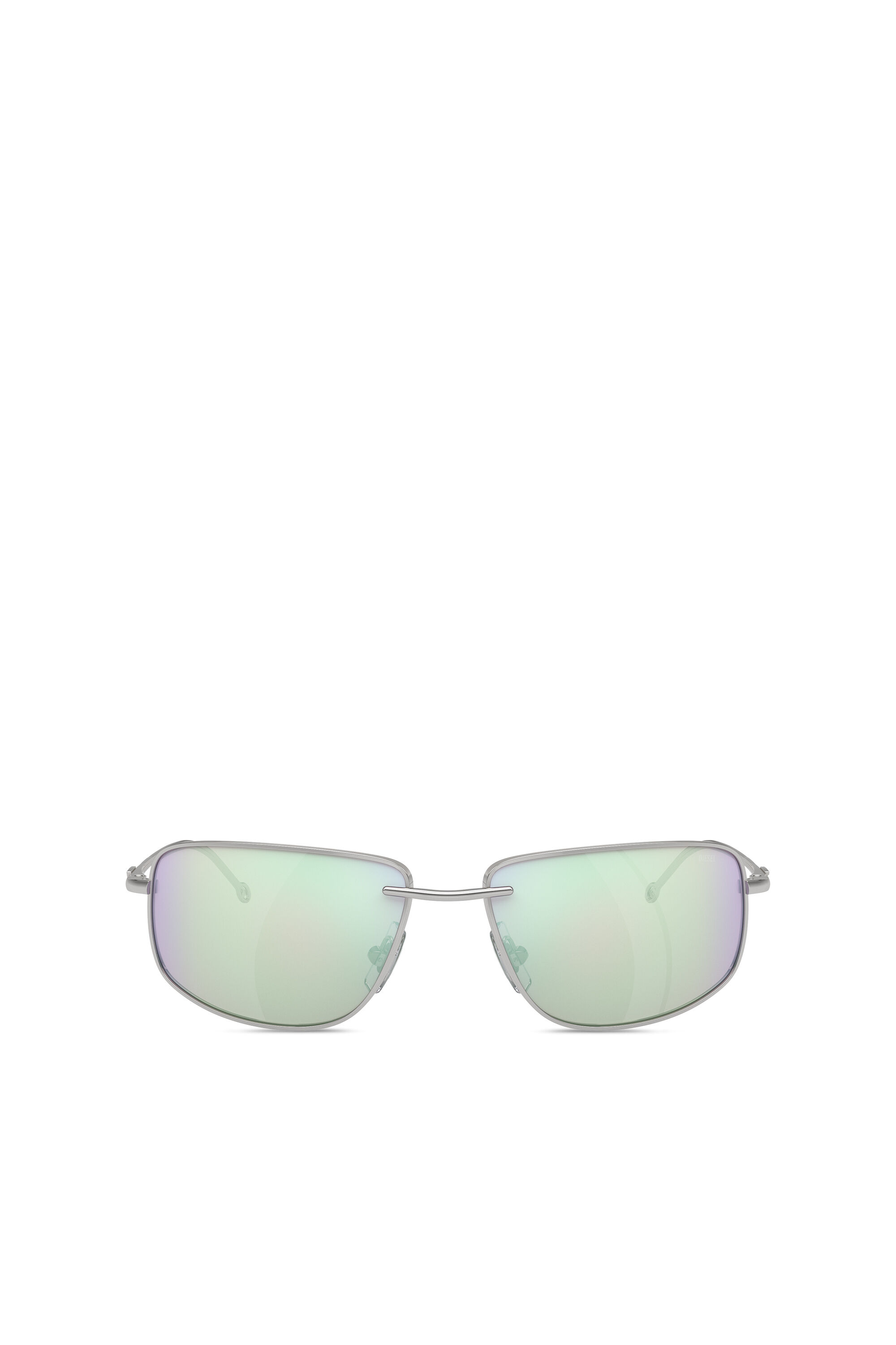 Diesel - 0DL1005, Unisex's Racer shape sunglasses in metal in Bubble - 1