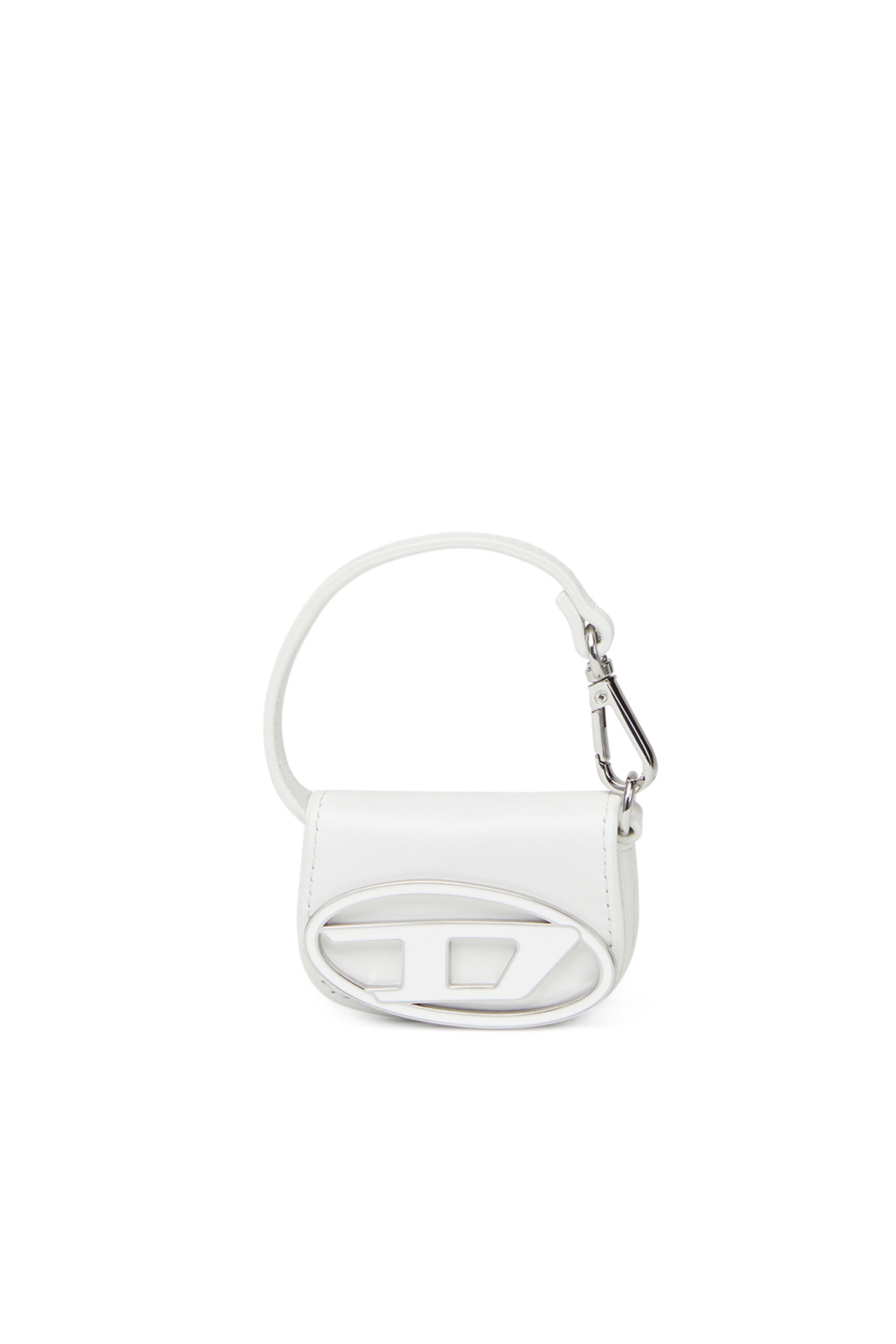 Diesel - 1DR MICRO, Breloque de sac en cuir Femme in Blanc - 1