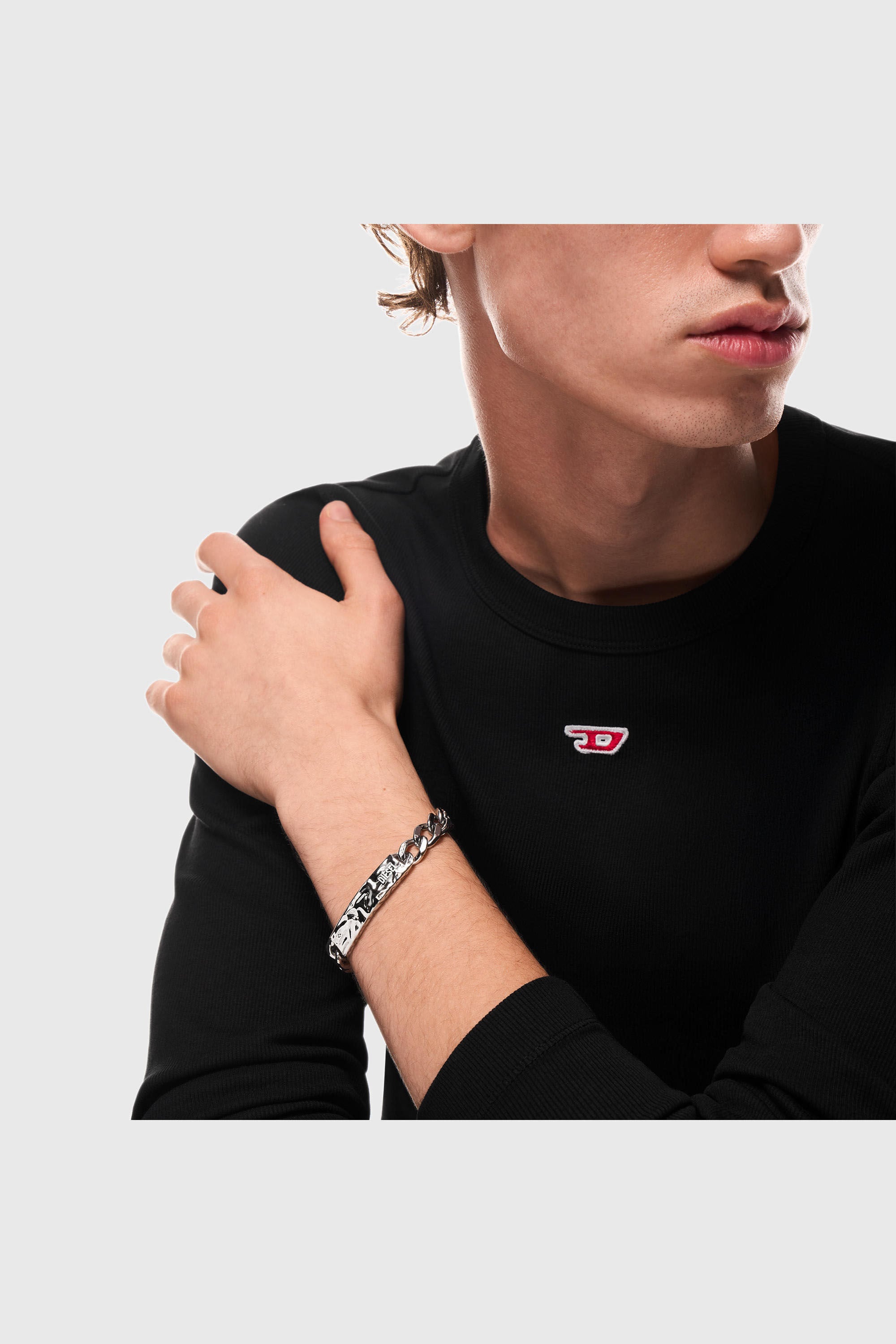 Diesel - DX1732040, Pulsera ID de acero inoxidable Unisex in Plateado - 4