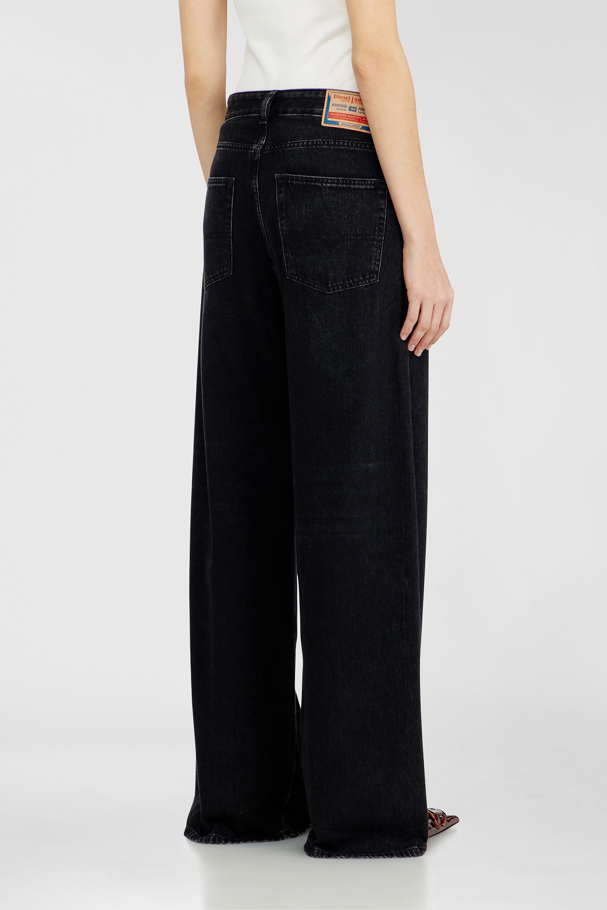 Women's Relaxed Jeans | Low Waist 1996 D-Sire | Black/Dark grey