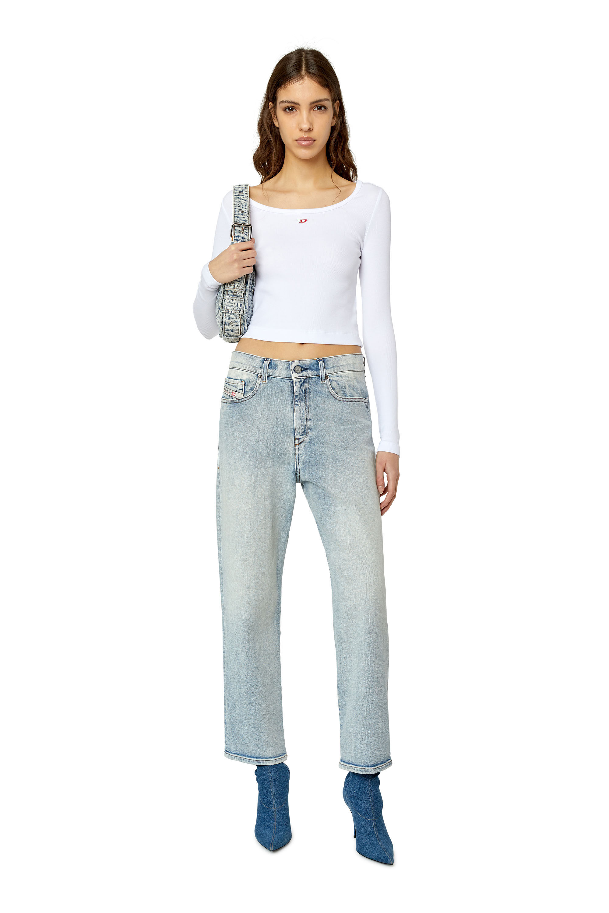 Diesel - Boyfriend Jeans 2016 D-Air 9C08L Femme, Bleu Clair - Image 1