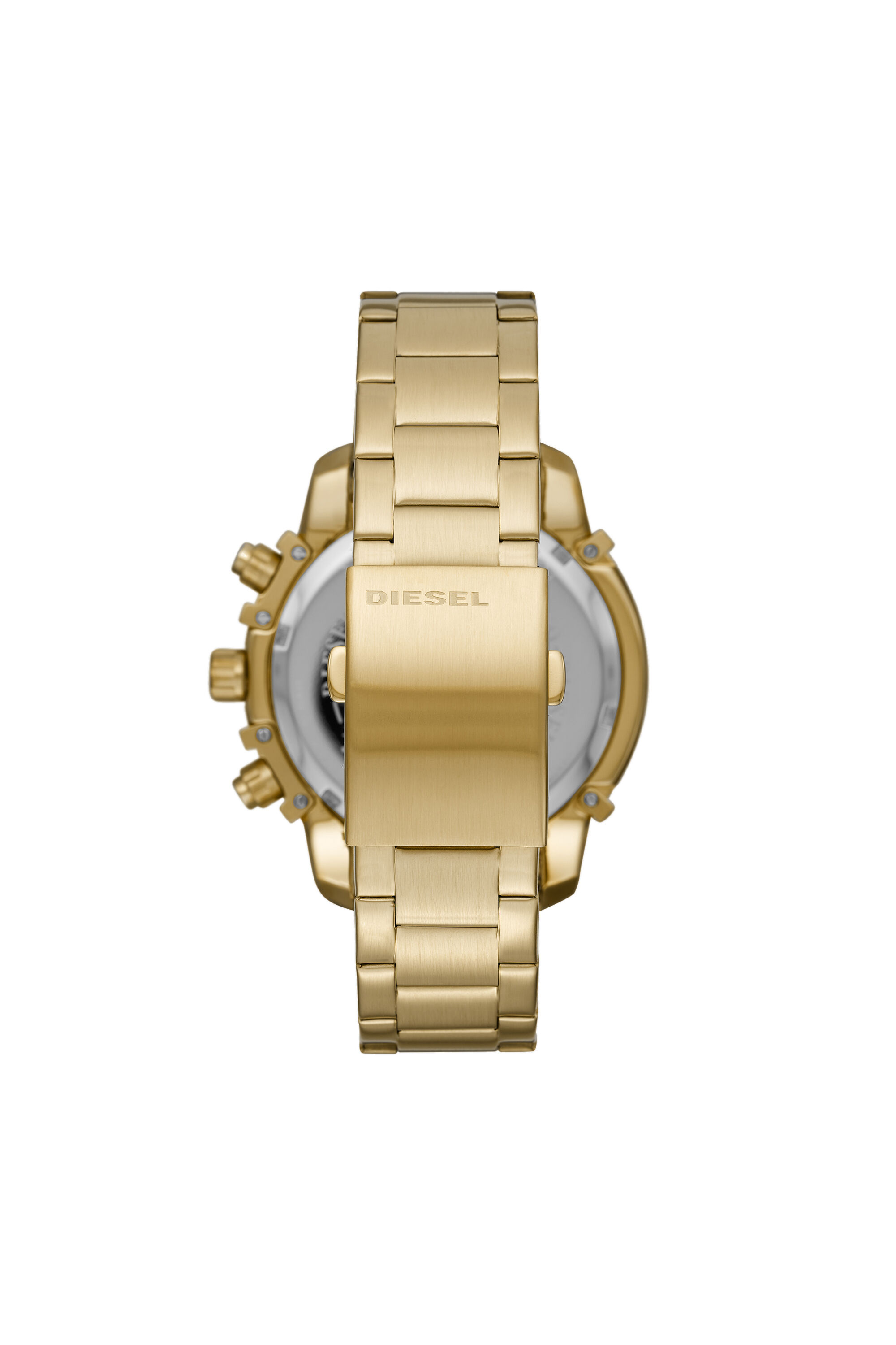 Diesel - DZ4522, Male's Griffed chronograph gold-tone stainless steel watch in Gold - 2