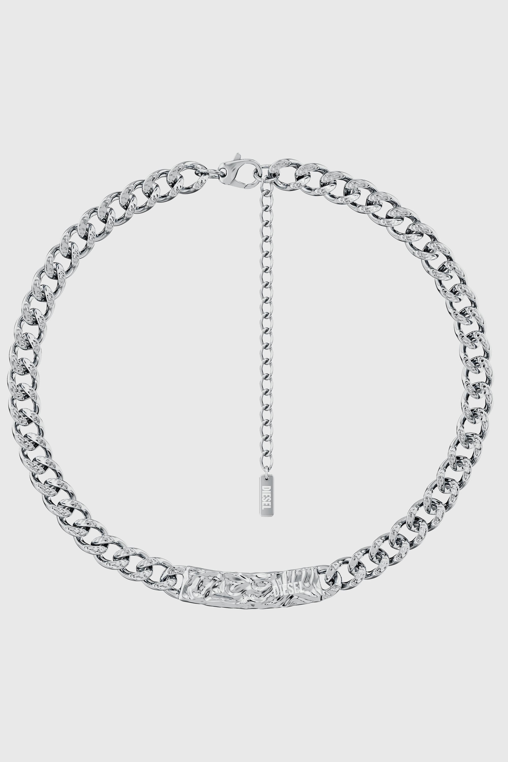 Diesel - DX1733040, Collier cha&icirc;ne en acier inoxydable Mixte in Gris argent&eacute; - 1