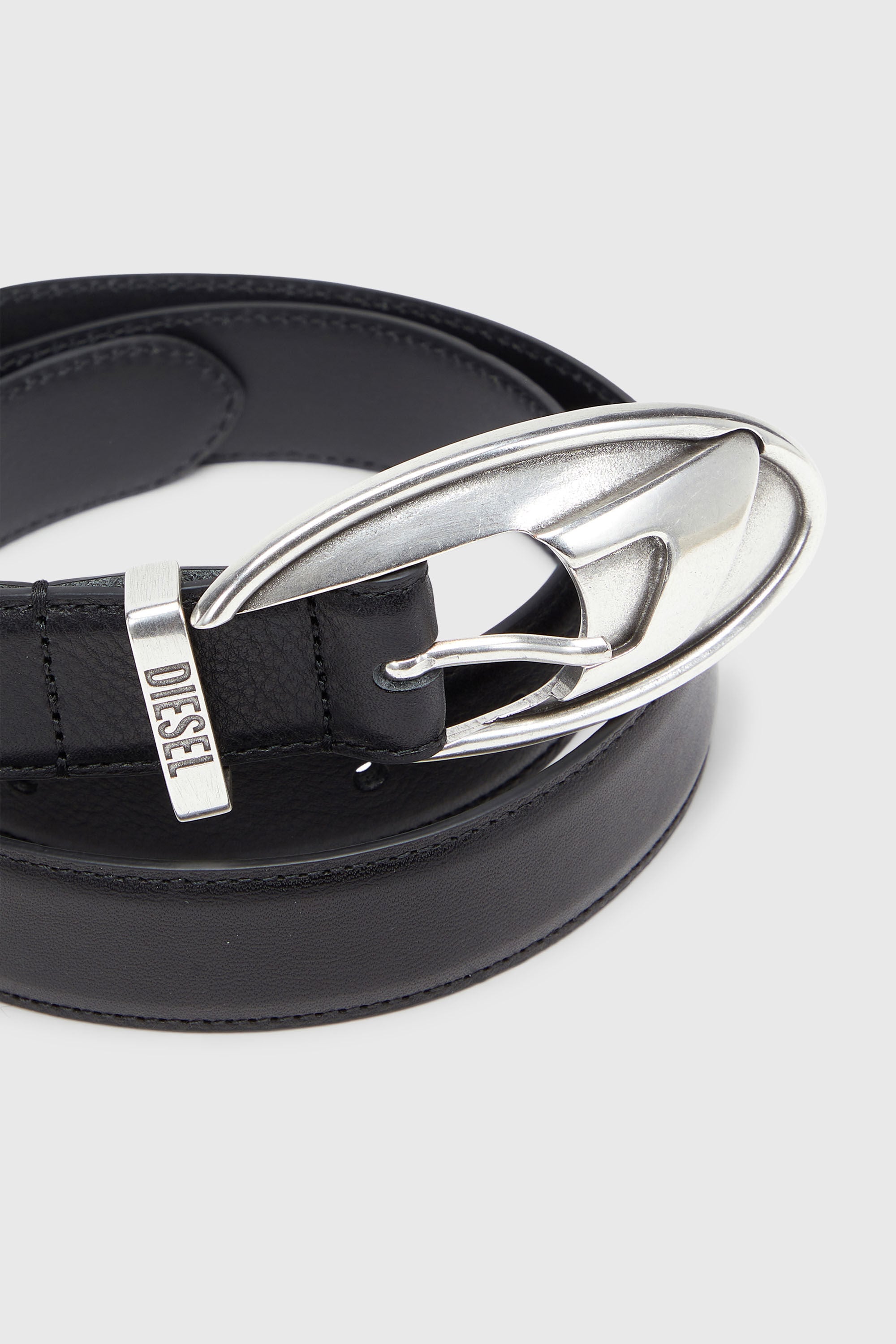 Diesel - B-D ROP 30, Cintur&oacute;n 3 cm de piel bonded Unisex in Negro - 3