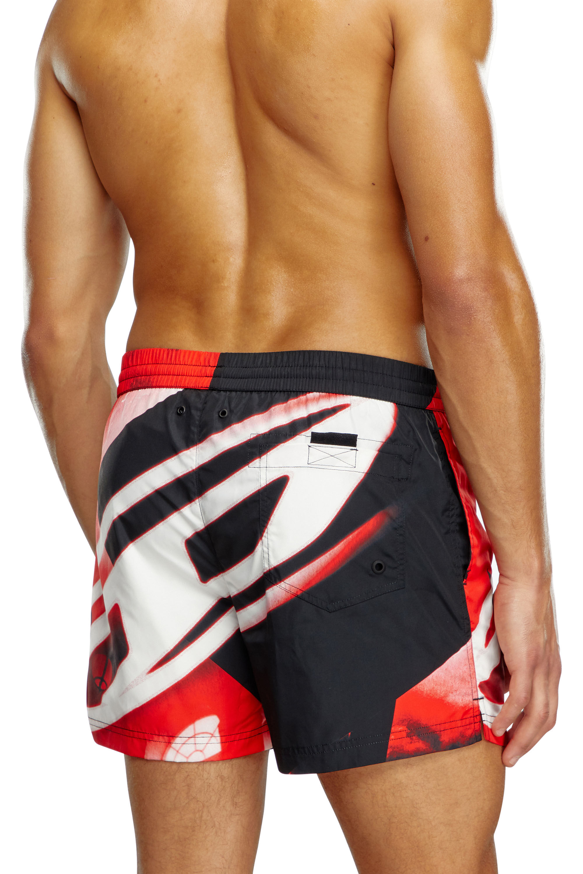 洗練されたデザインDIESEL ビーチウェア BMBX-KEN-37 XL Men's Mid-length swim shorts with Oval D print | Multicolor | Diesel