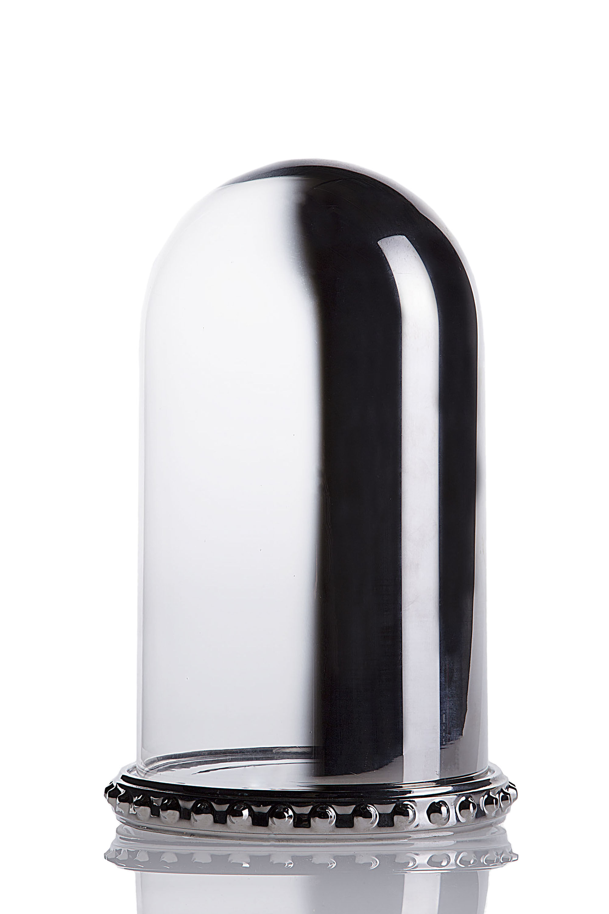 Diesel - 10942 GHOST SHELL, Petit dôme en verre avec plaque en porcelaine Mixte in Gris argenté - 1
