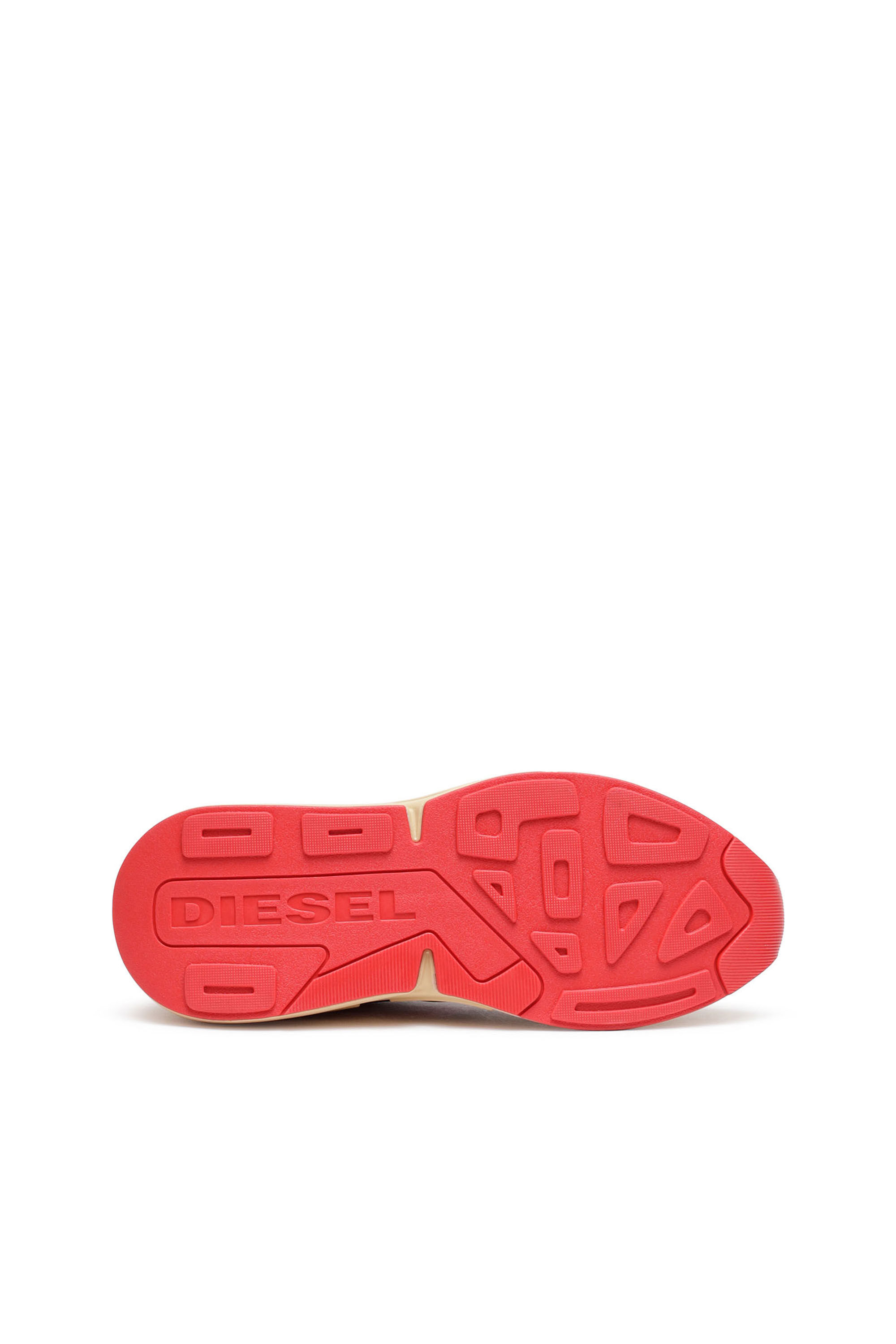Diesel - S-SERENDIPITY SPORT, Male's S-Serendipity Sport - Mesh and suede sneakers with patent overlays in Beige - 5