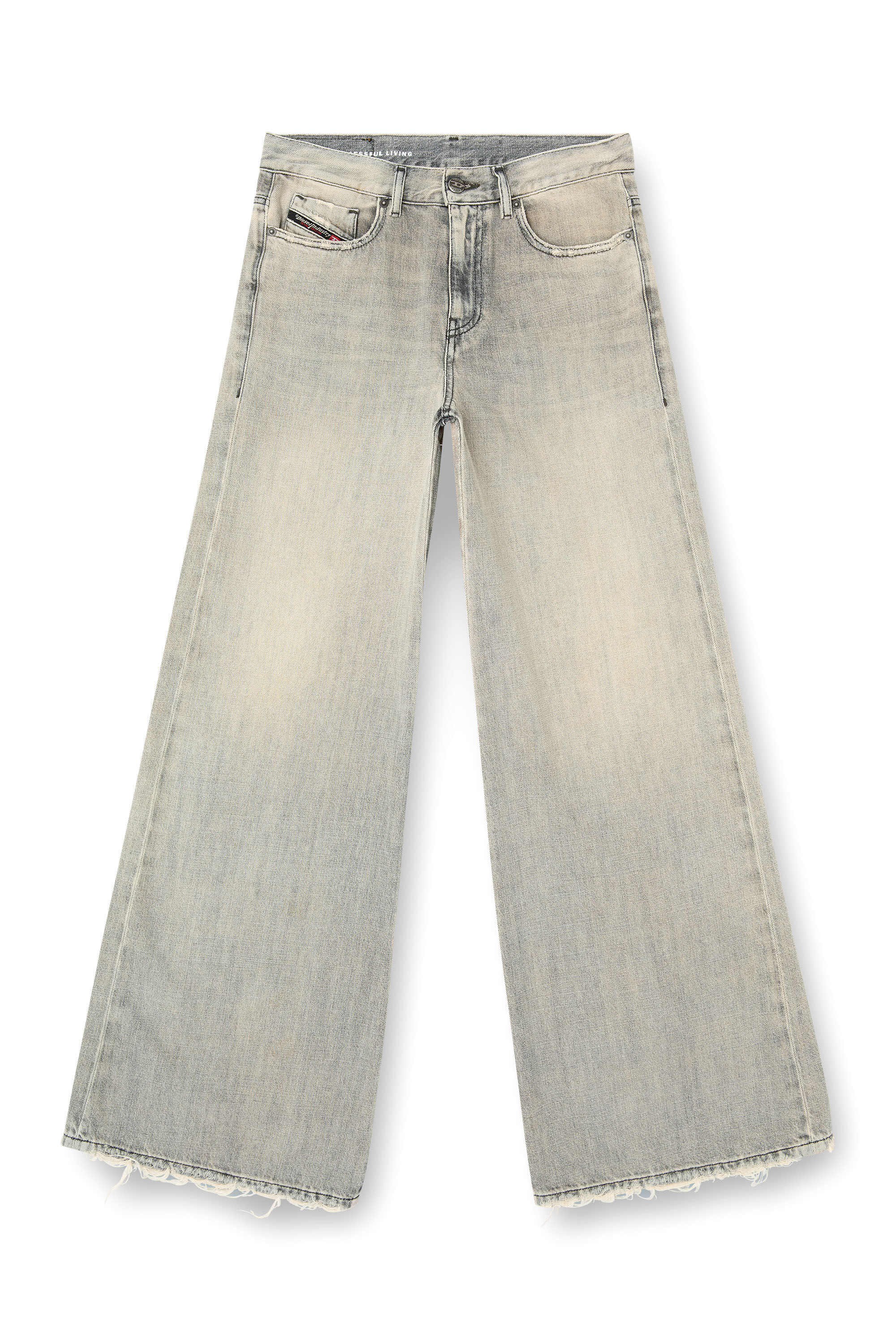 Women's Flare Jeans | Grey | Diesel 1978 D-Akemi Women's Flare Jeans | Grey | Diesel 1978 D-Akemi