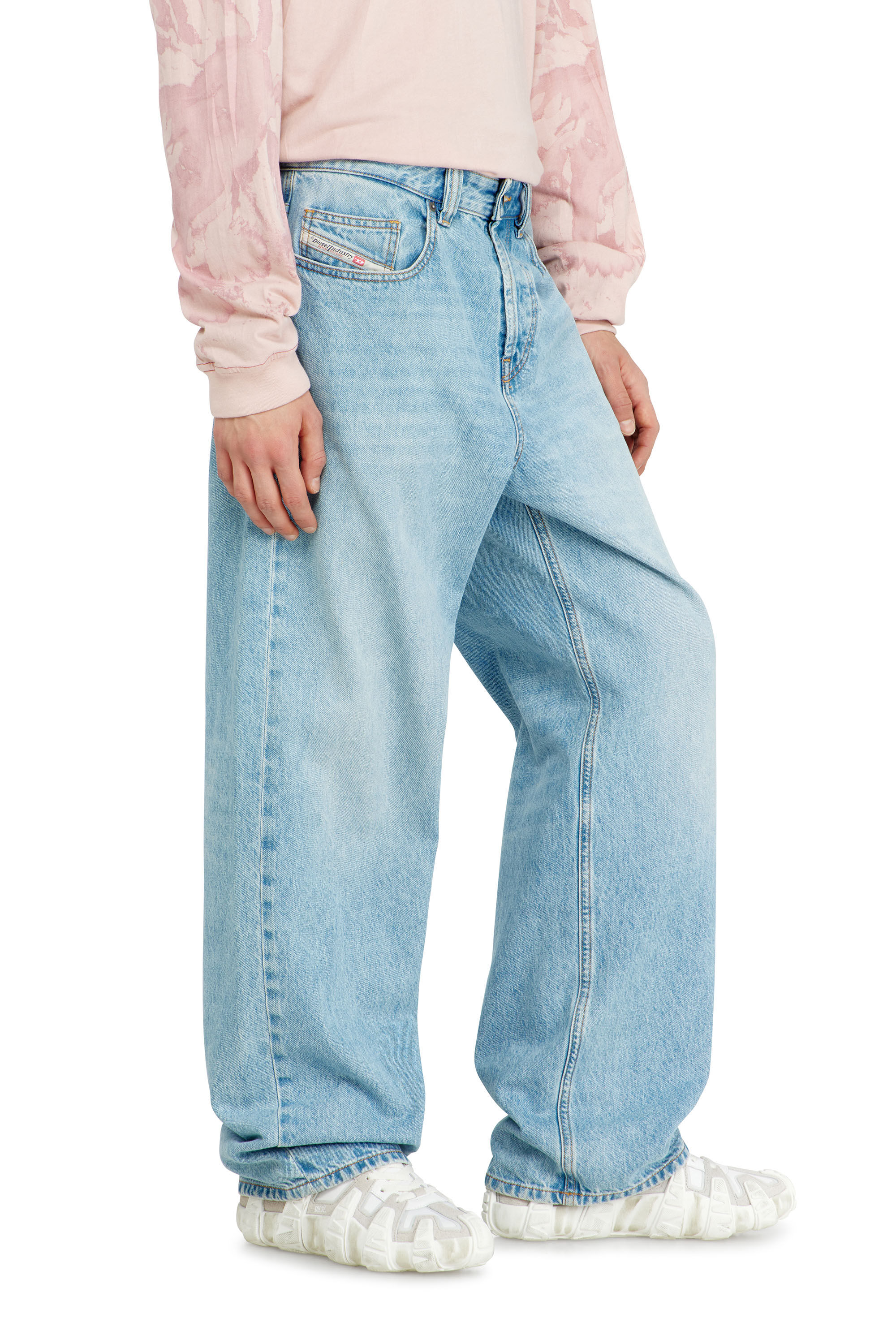 Diesel - Relaxed Jeans 2001 D-Macro 09I29 Hombre, Azul Claro - 7