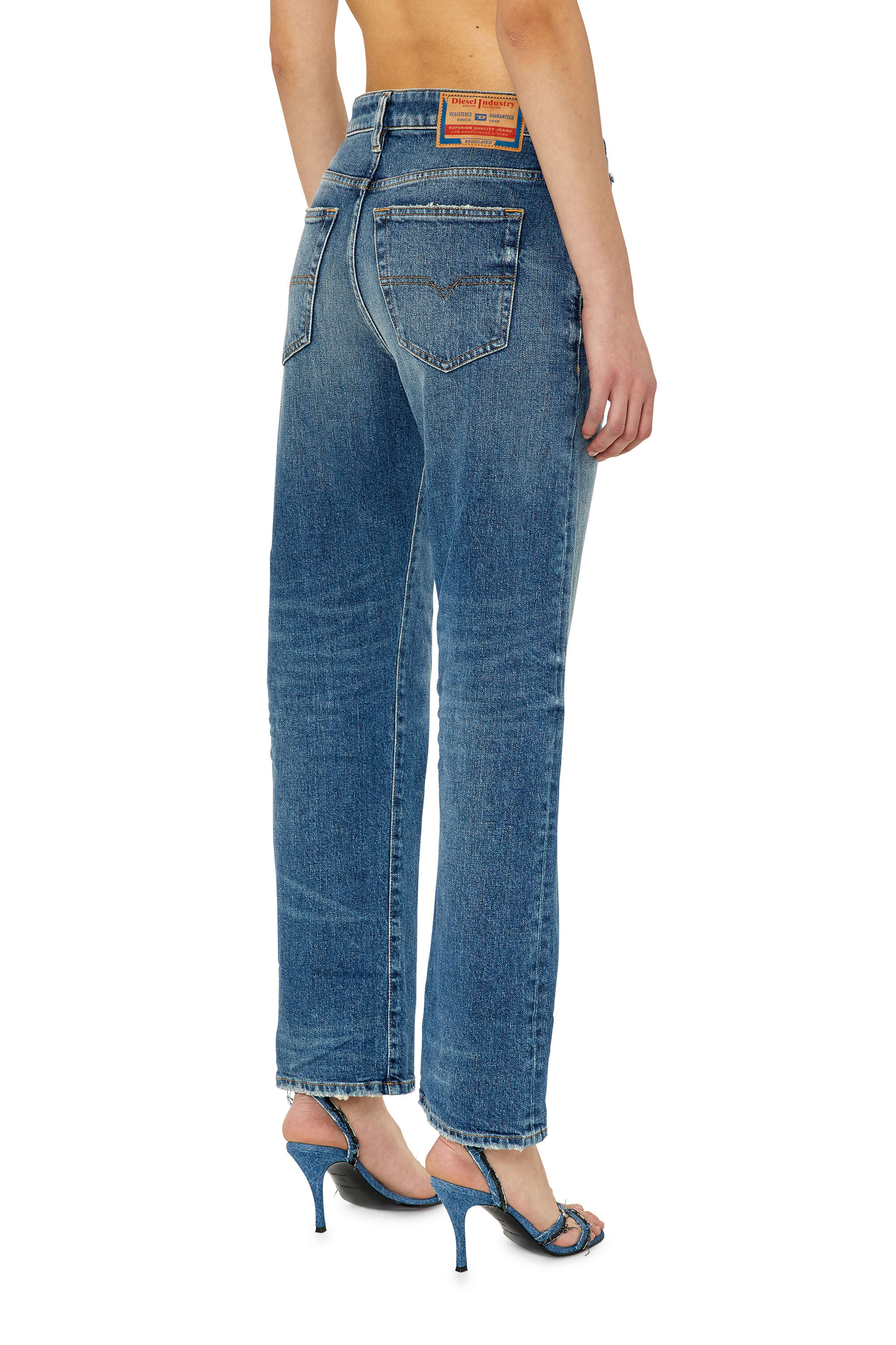 Diesel - Straight Jeans 1999 D-Reggy 007L1 Femme, Bleu moyen - Image 5