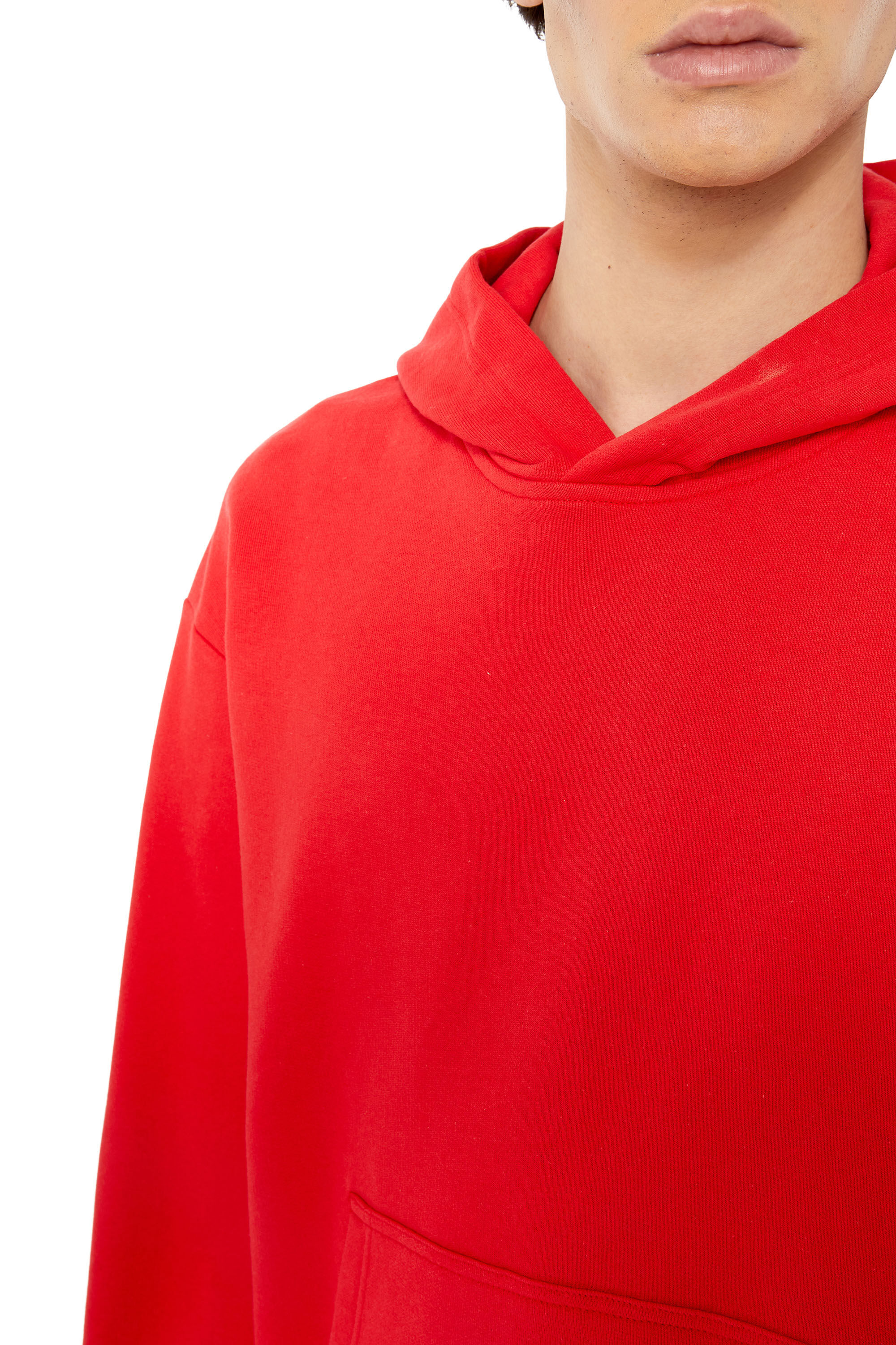 S-MACS-HOOD-MEGOVAL Man: Hoodie with back maxi D logo | Diesel