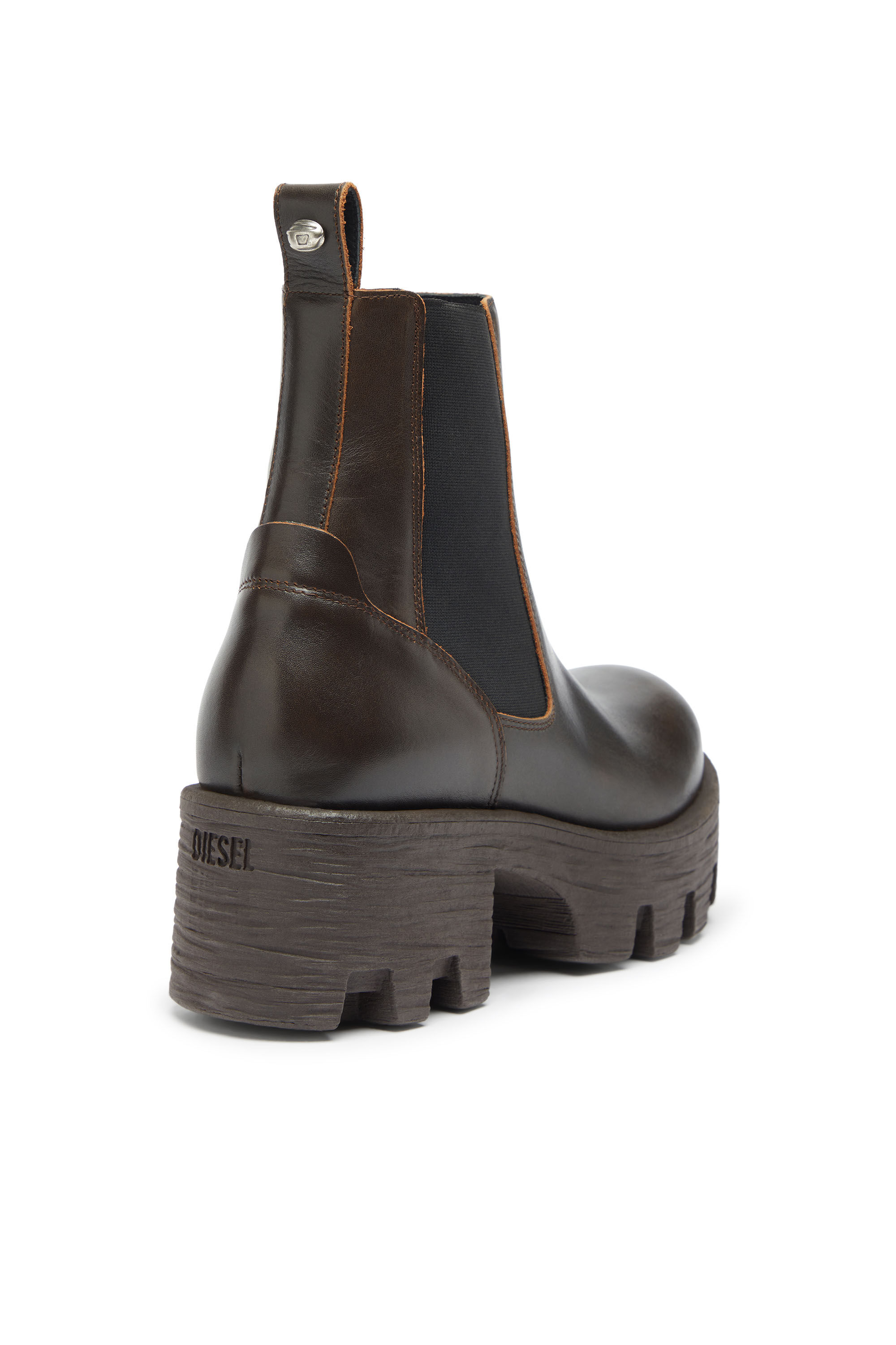 Women's D-Hammer - Chelsea boots in leather with lug sole | Brown
