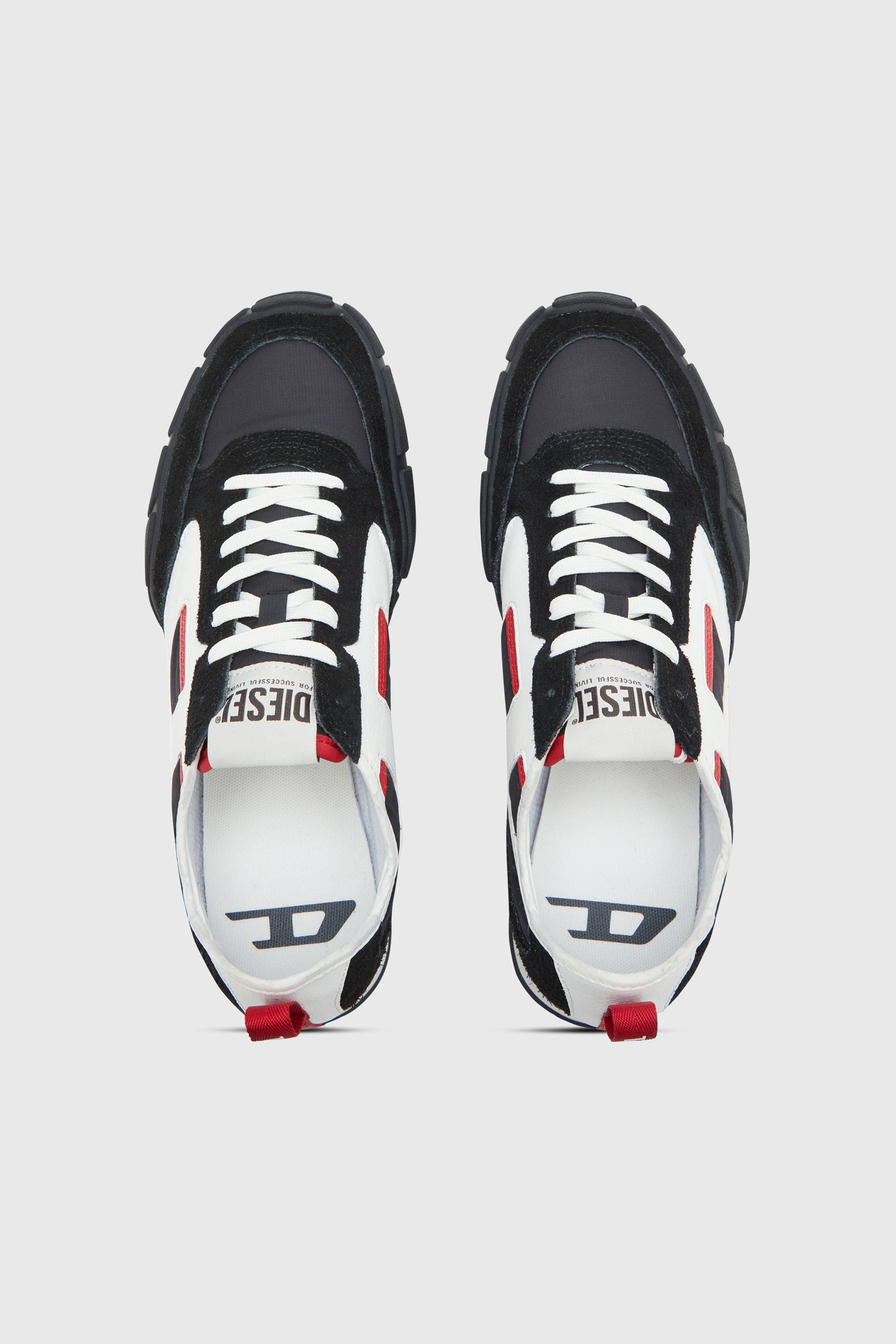 Diesel - S-PAGODHA LOW, S-Pagodha-Zapatillas de piel, gamuza y ripstop Hombre in Multicolor - 4