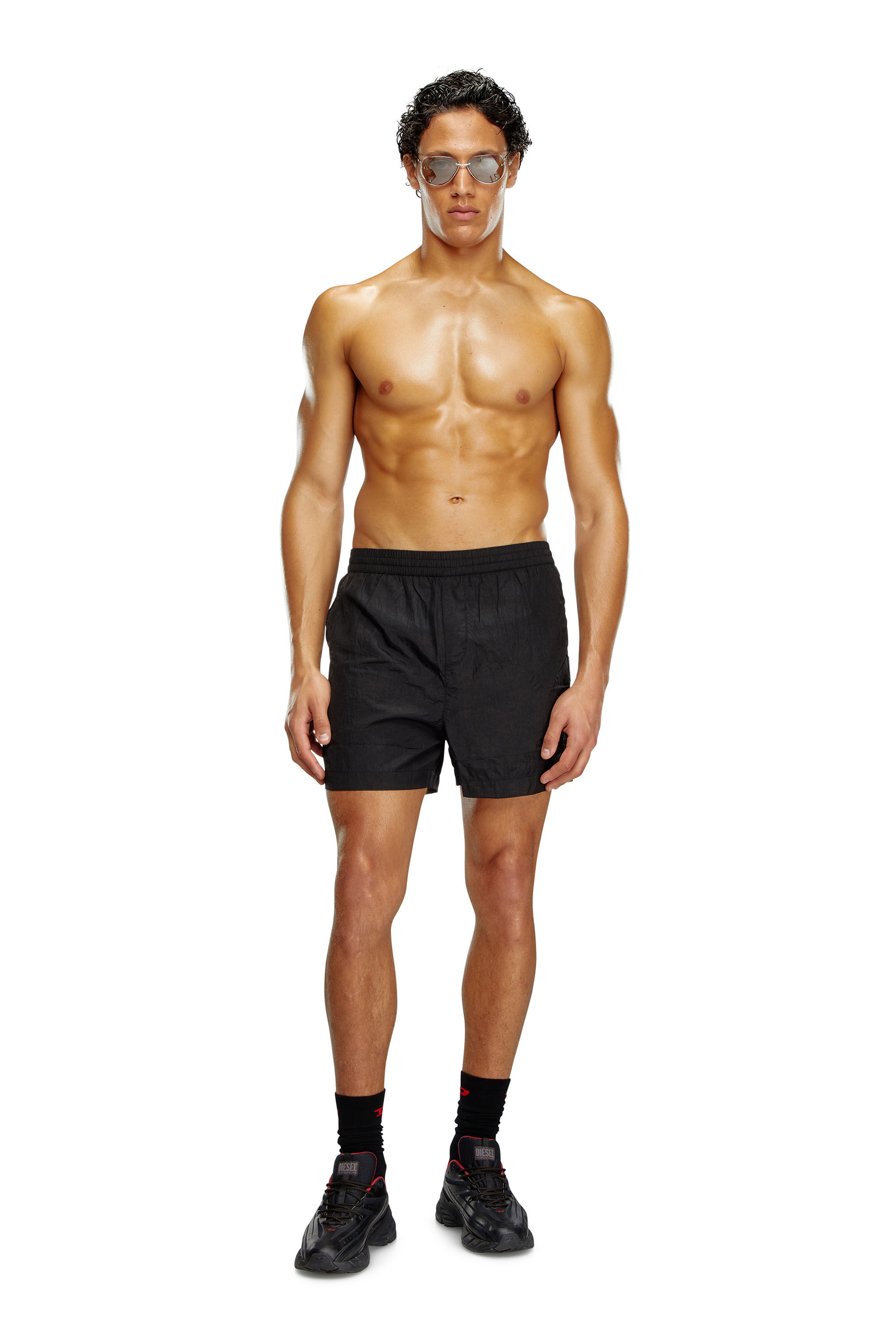 Diesel - BMBX-RIO-41CM-PARACHUTE, Short de bain en nylon Homme in Noir - 2