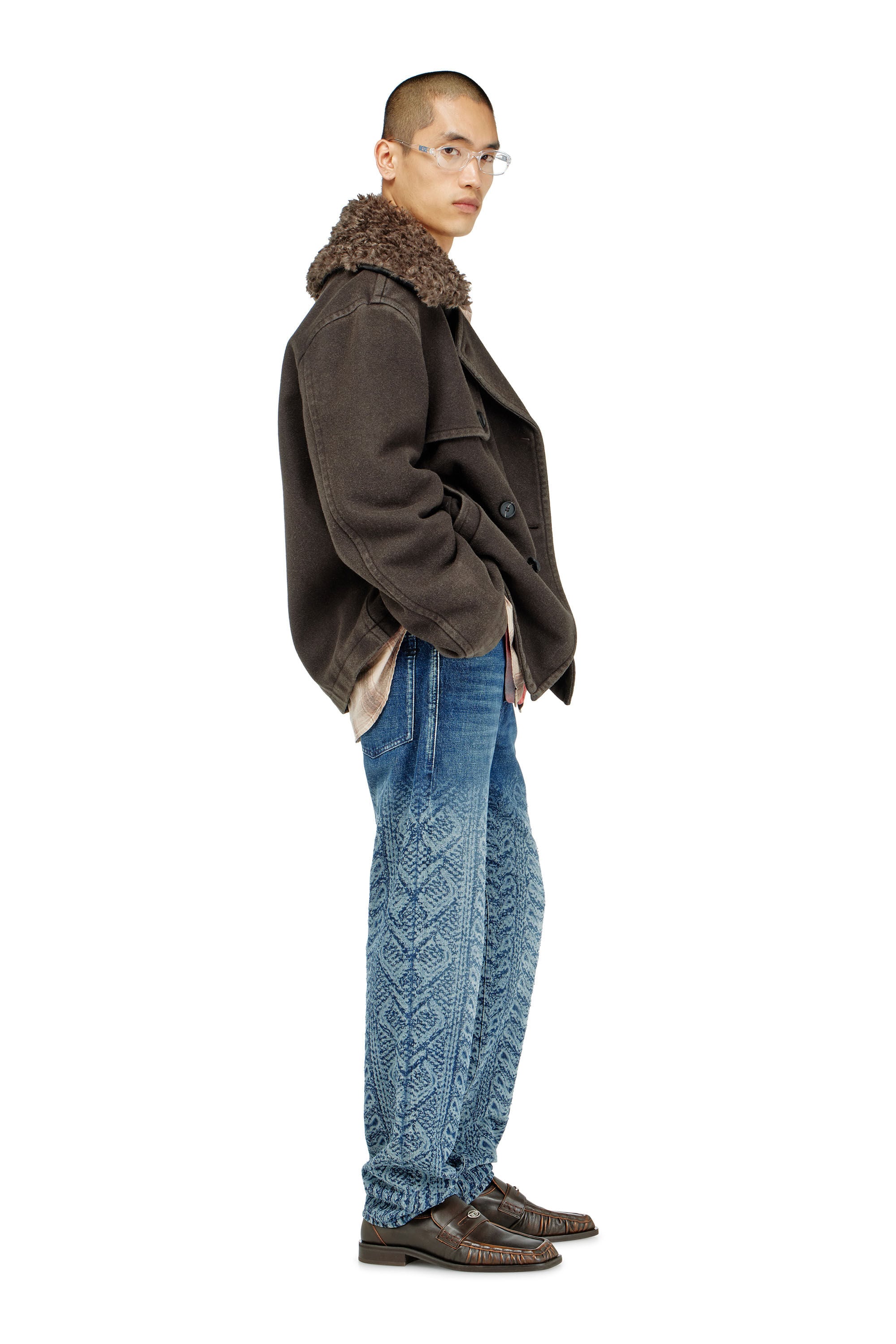 Diesel - Regular Jeans 2024 D-Macs 007EV Homme, Bleu Fonc&eacute; - Image 2