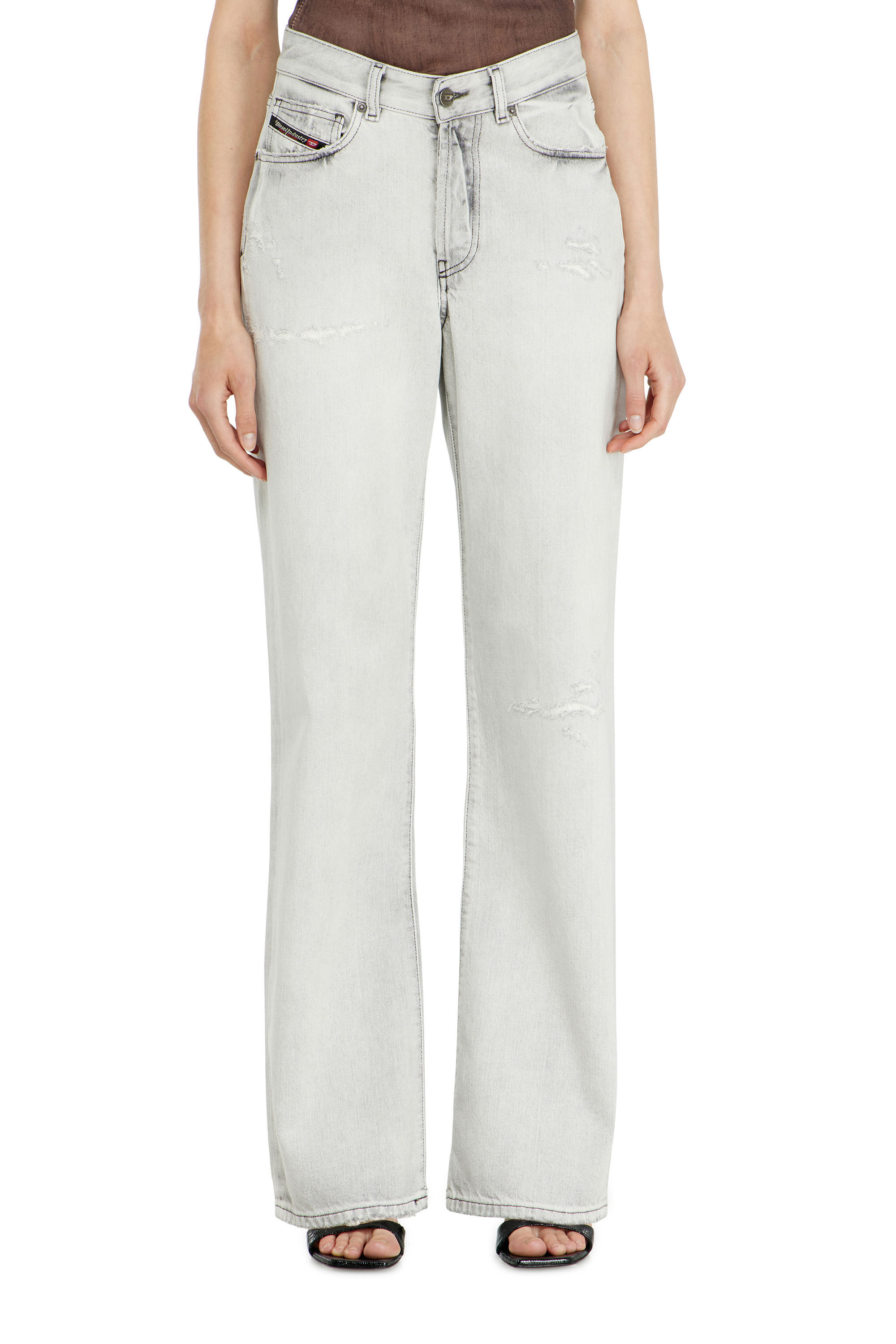Diesel - Regular Jeans 1971 D-Sent 09P58 Mujer, Gris Claro - 4