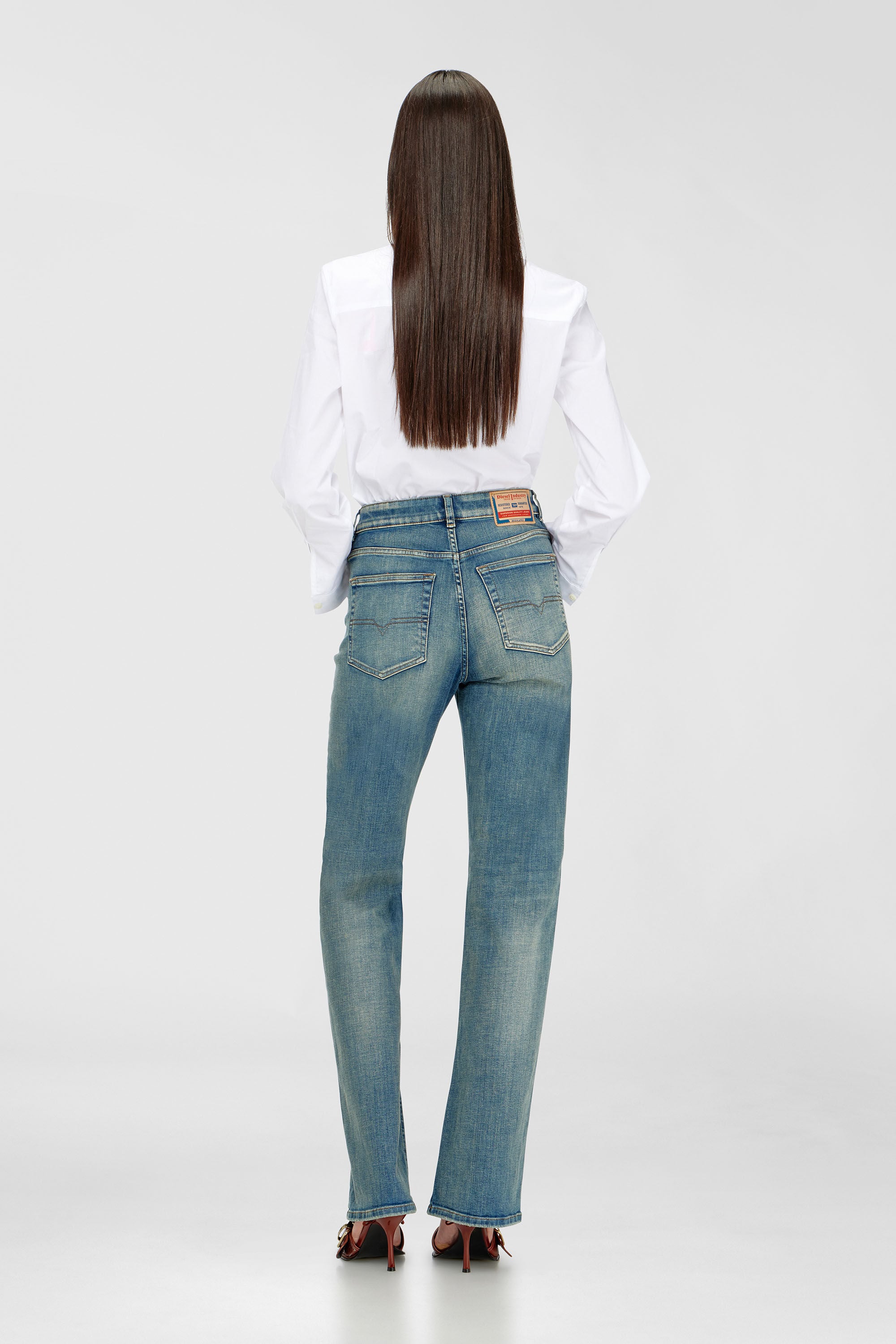 Diesel - Regular Jeans 1971 D-Sent 09N32 Mujer, Azul medio - 3