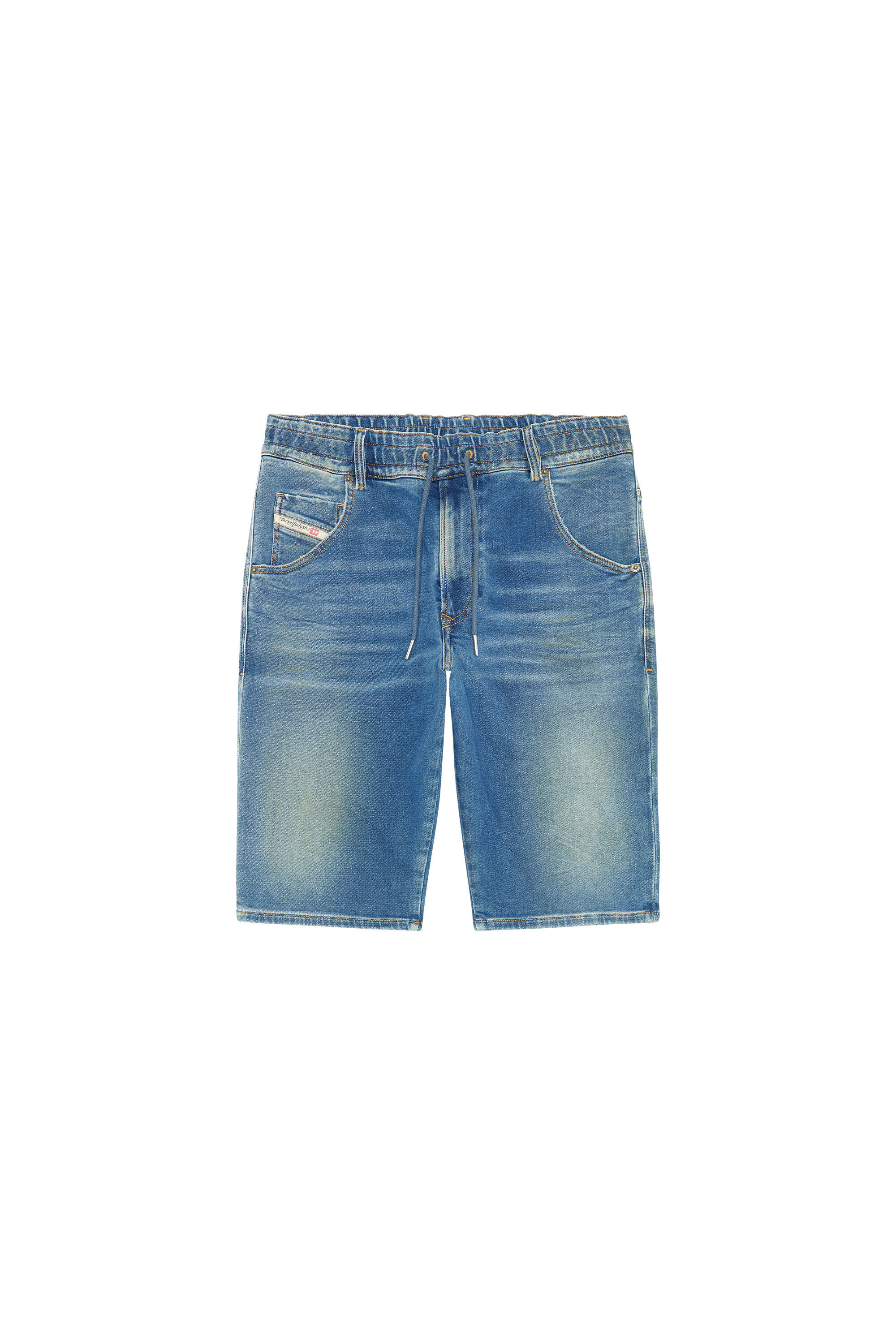 Diesel - D-KROOSHORT-Z-T, Male's Shorts in JoggJeans in Medium Blue - 2