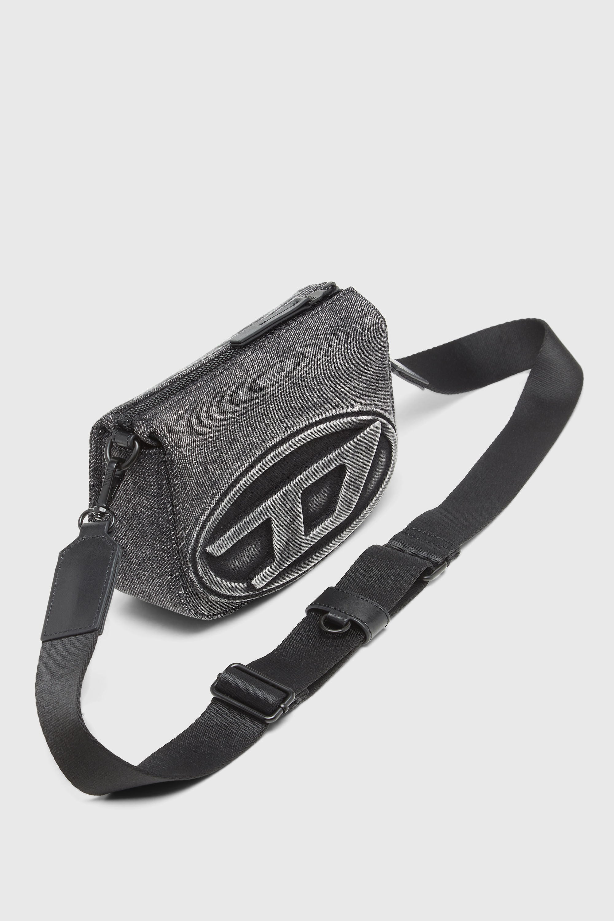 Women's 1DR-Camera bag in washed denim | Grey | Diesel {{Country}}