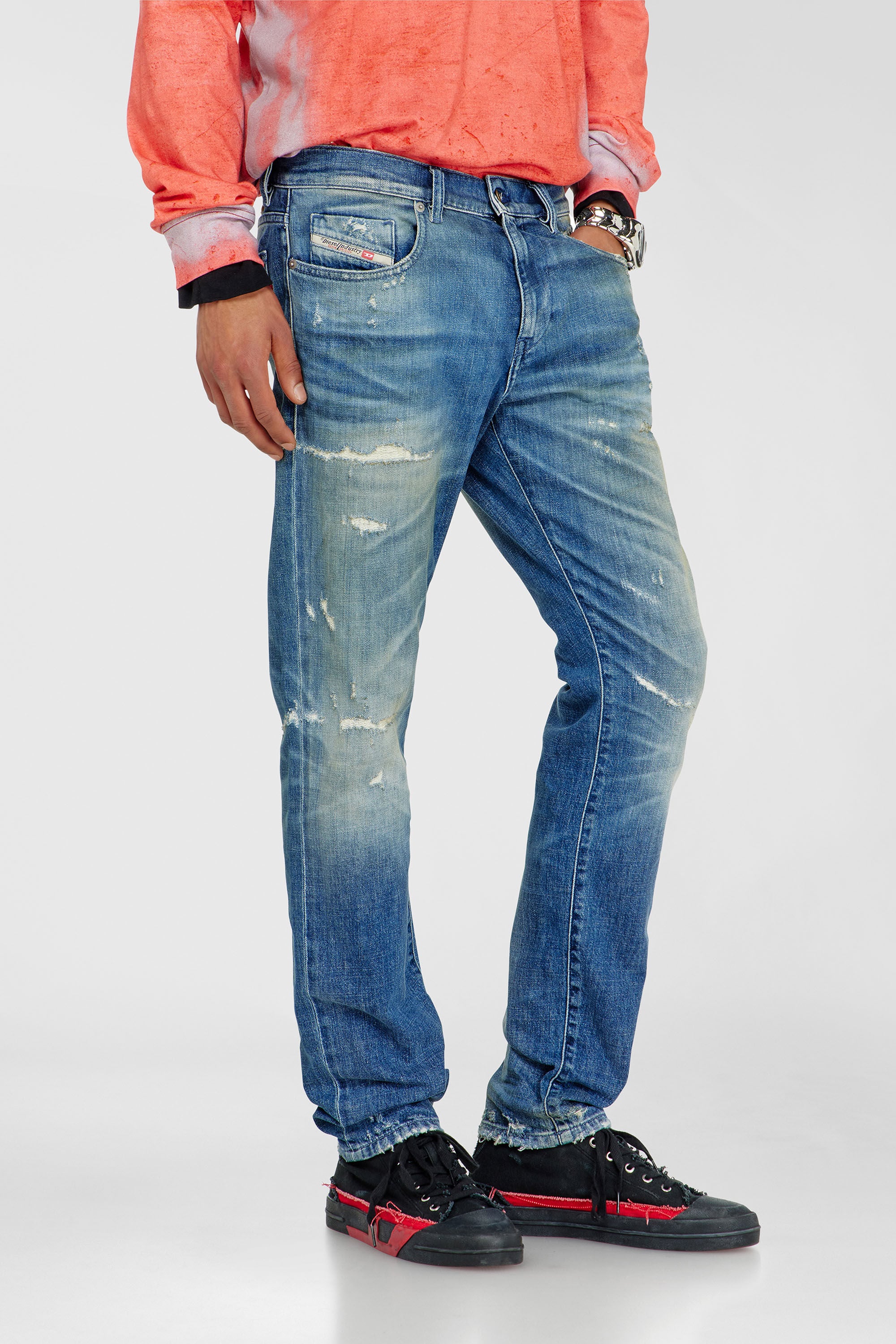 Diesel - Slim Jeans 2019 D-Strukt 007EN Hombre, Azul medio - 7