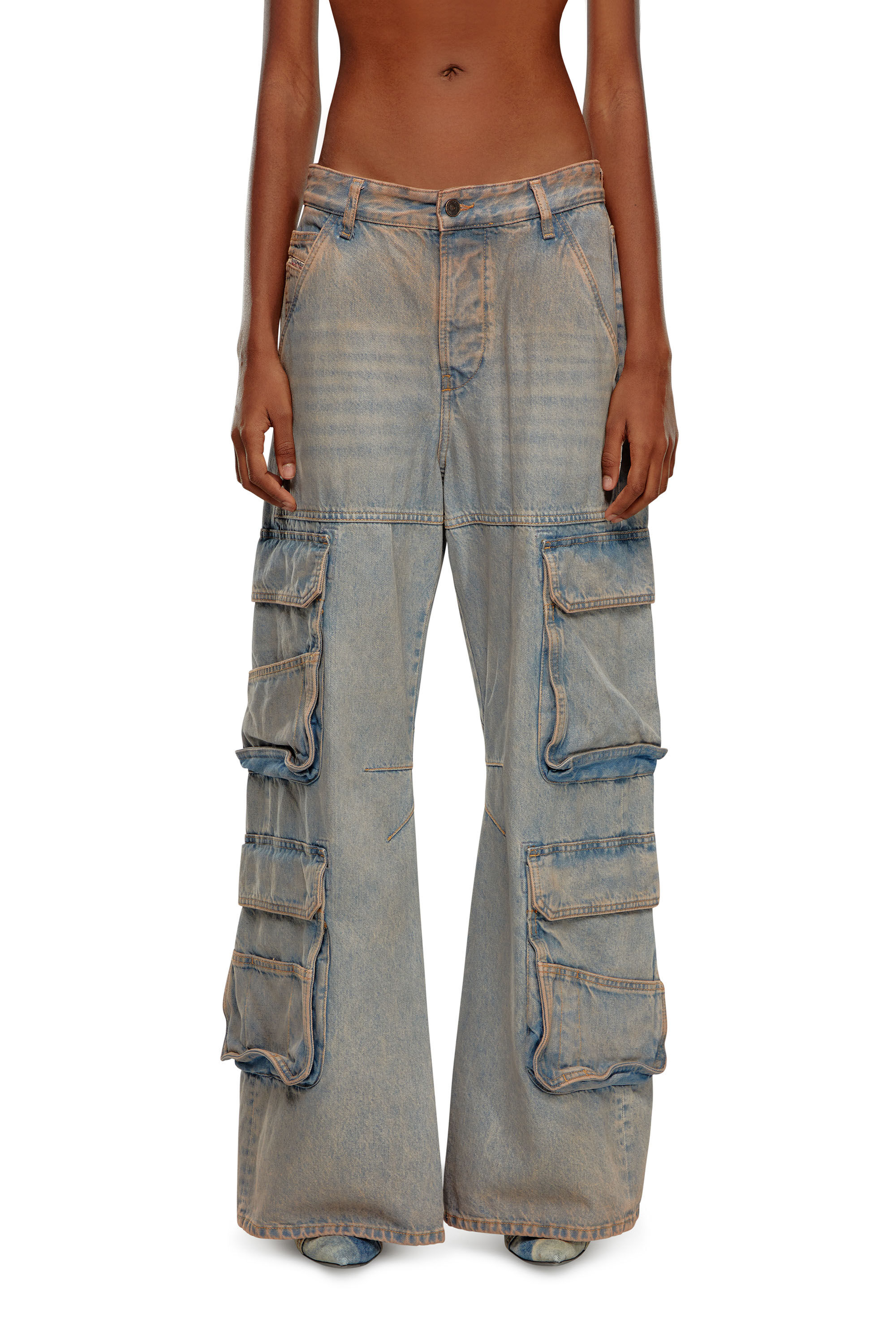 Diesel - Female's Relaxed Jeans 1996 D-Sire 0KIAI, Light Blue - 3