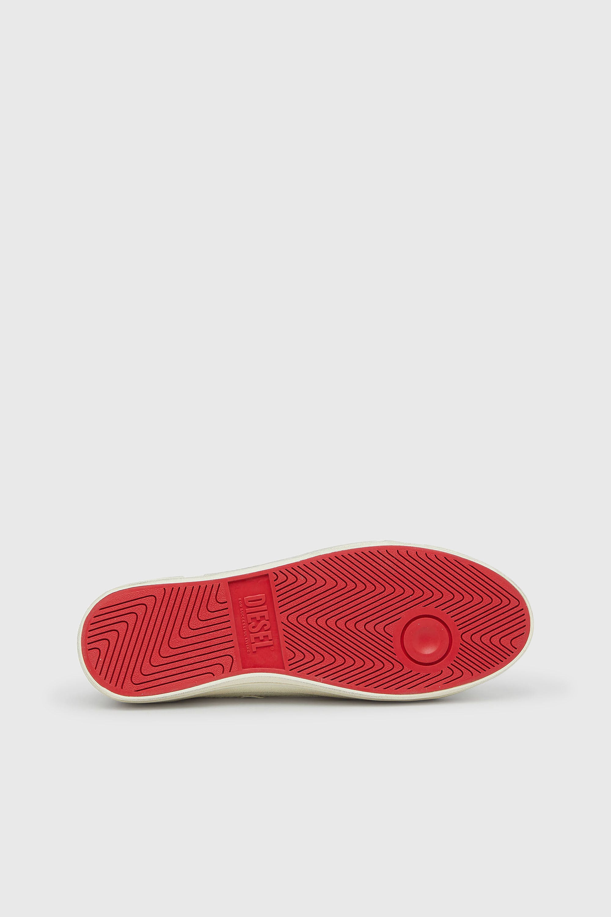 Diesel - S-D-VERSE ZIP MID II, S-D-Verse - Zapatillas de lona deshilachada con Logo D Hombre in Blanco - 5