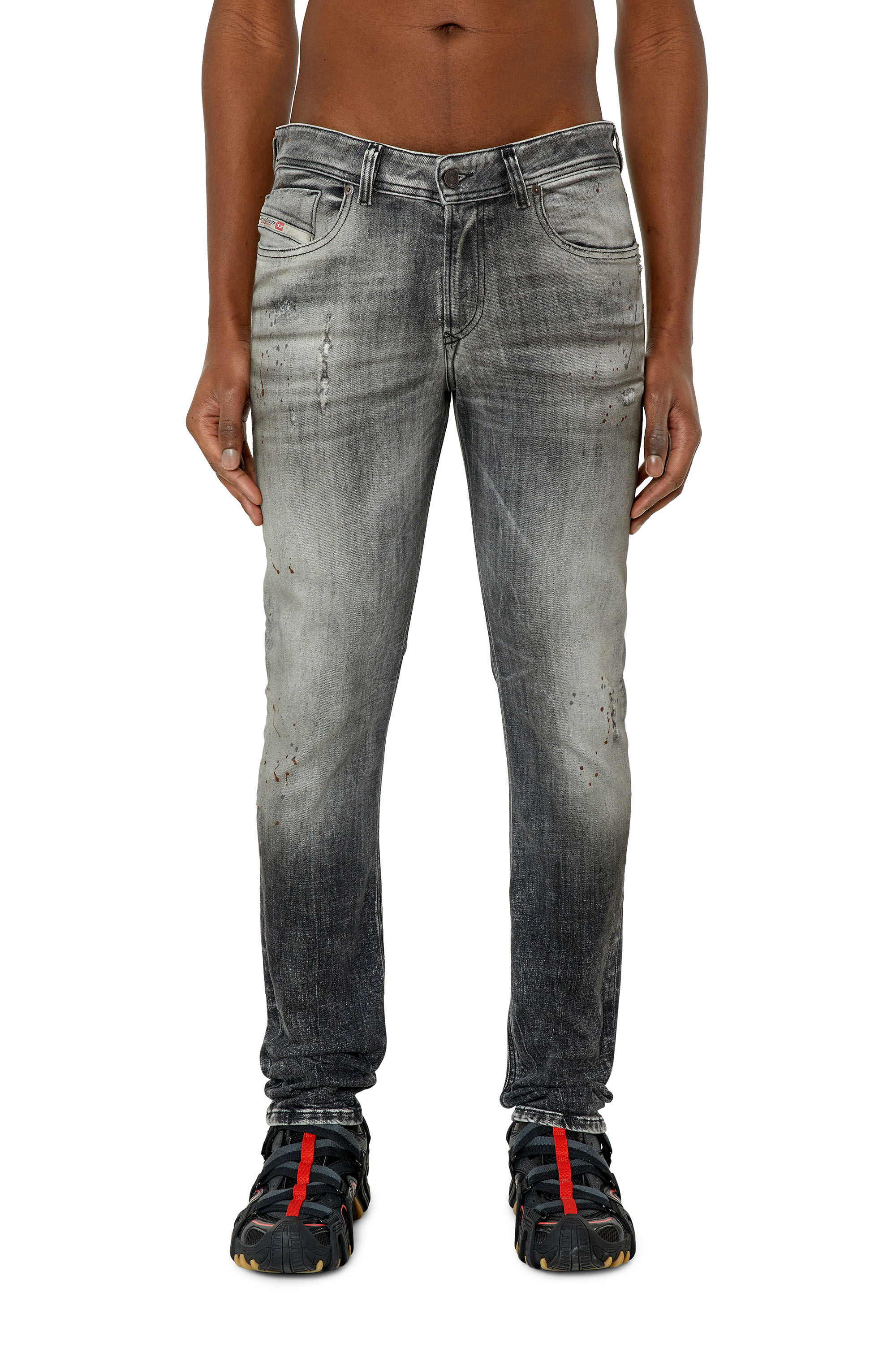 Diesel - Male's Skinny Jeans 1979 Sleenker 09E70, Black/Dark Grey - 3