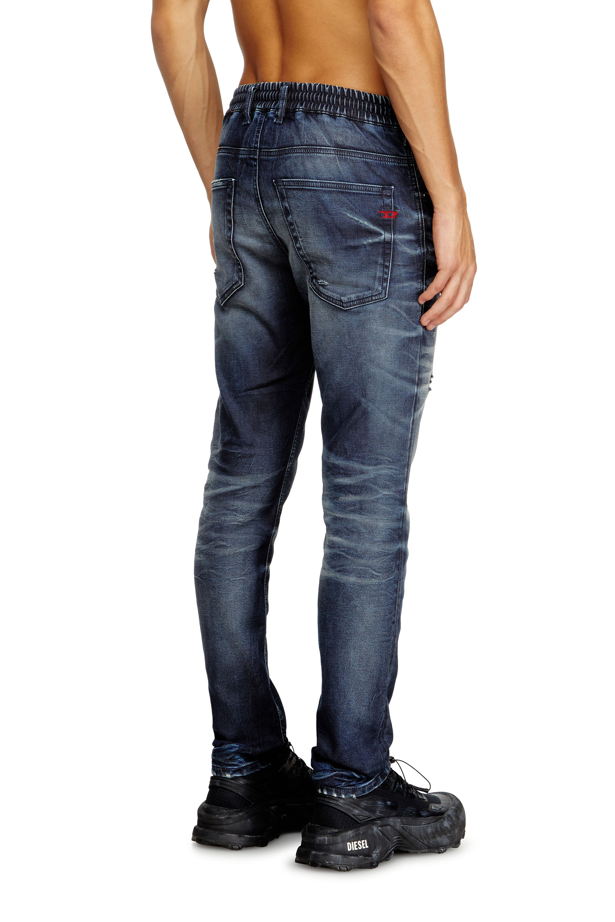 Men's Regular Jeans | Dark Blue | Diesel 2032 D-Krooley Joggjeans®
