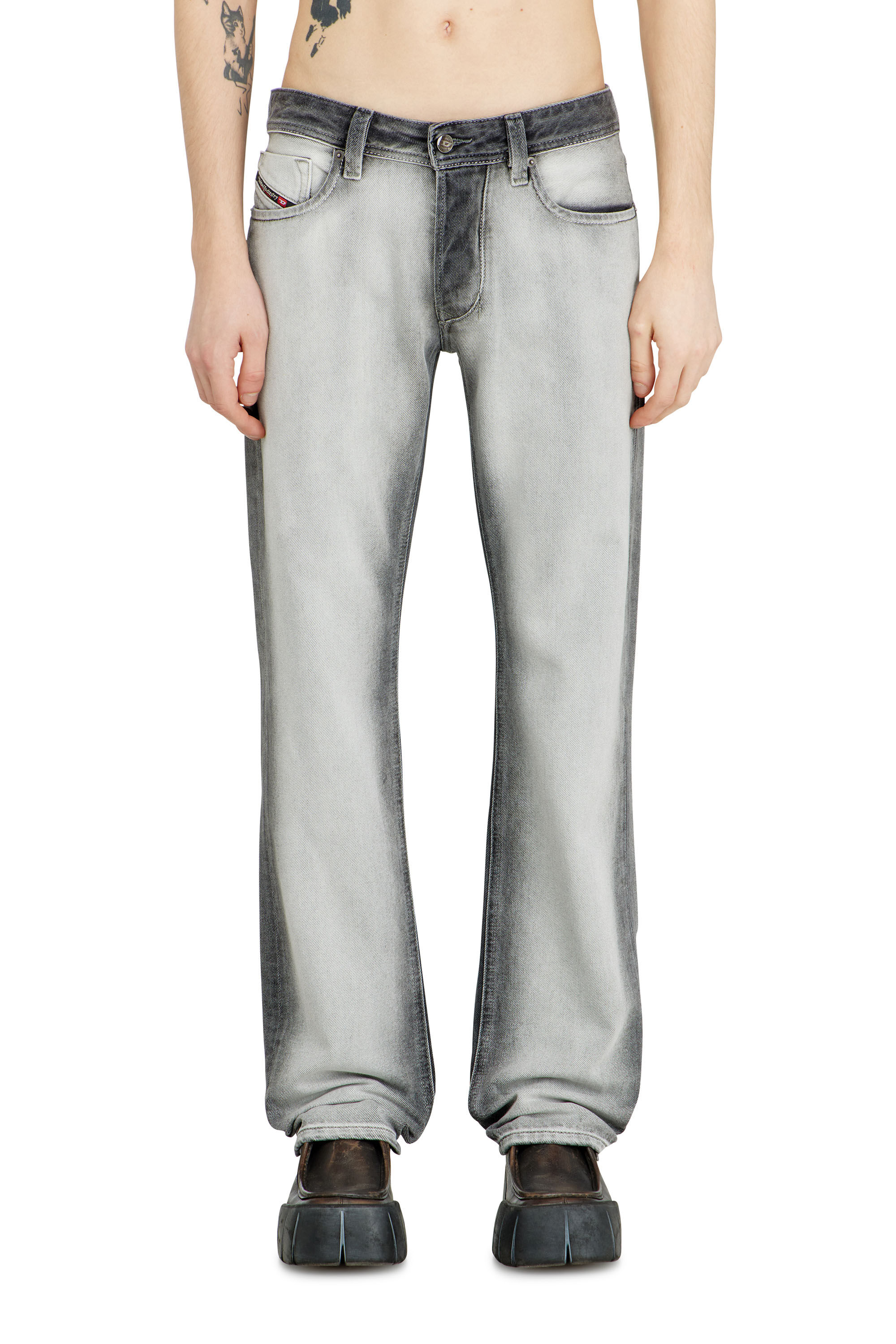 Diesel - Man's Regular Jeans 1985 Larkee 09P28, Dark grey - 3