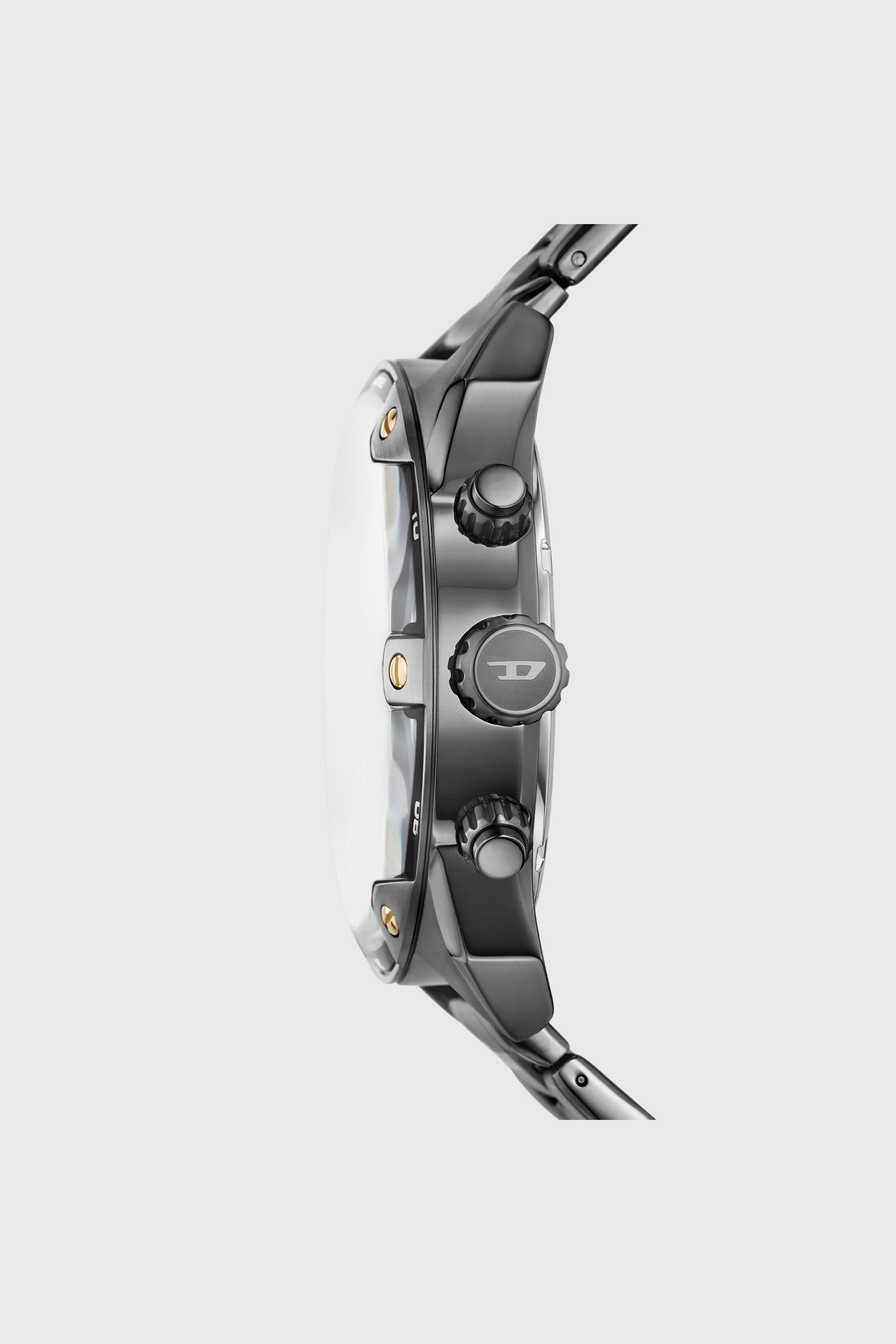 Men's Spiked Two-Tone Stainless Steel Watch | Grey | Diesel US