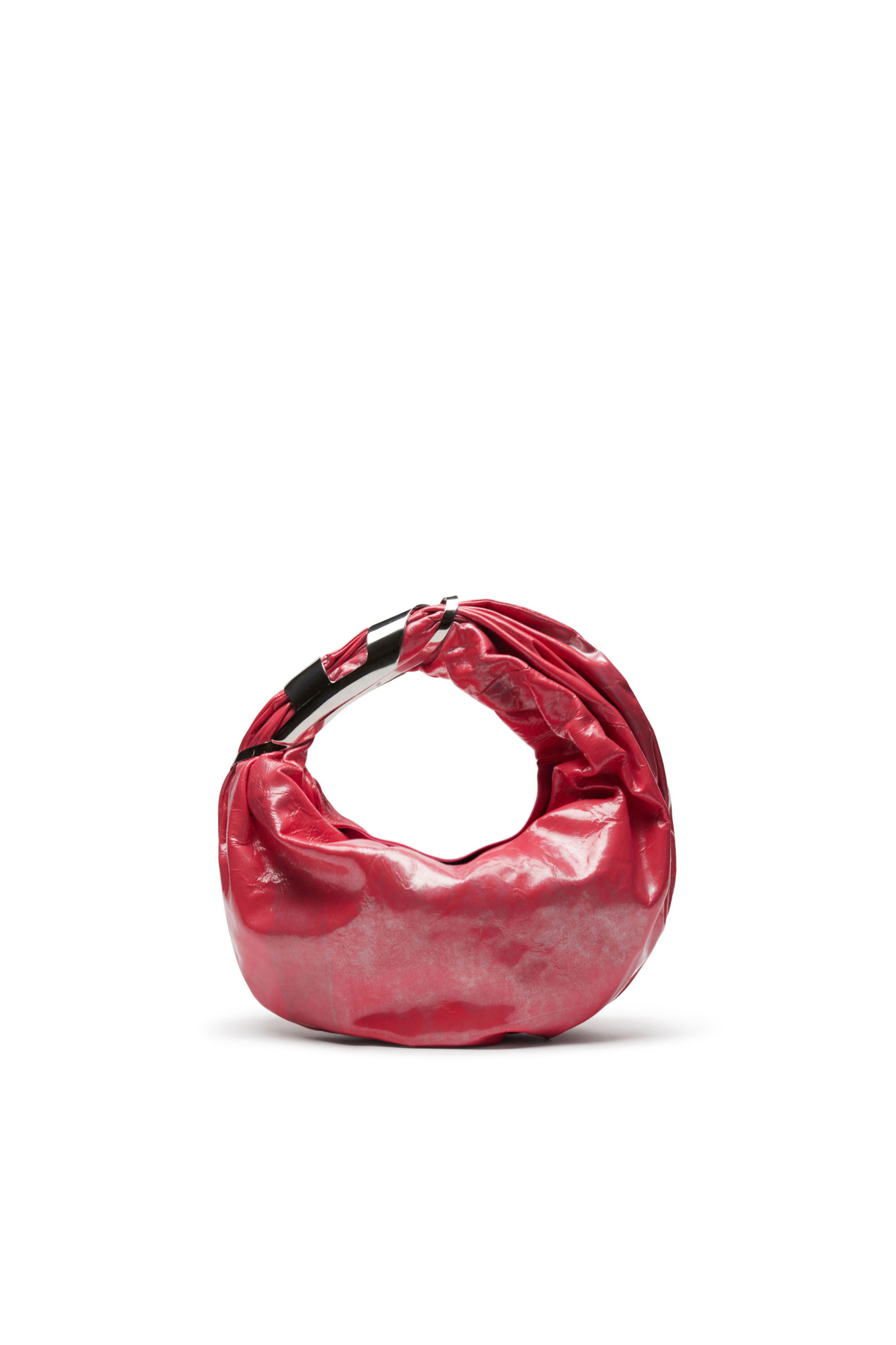 Diesel - GRAB-D HOBO S, Grab-D S-Sac hobo en cuir métallique Femme in Rose - 1