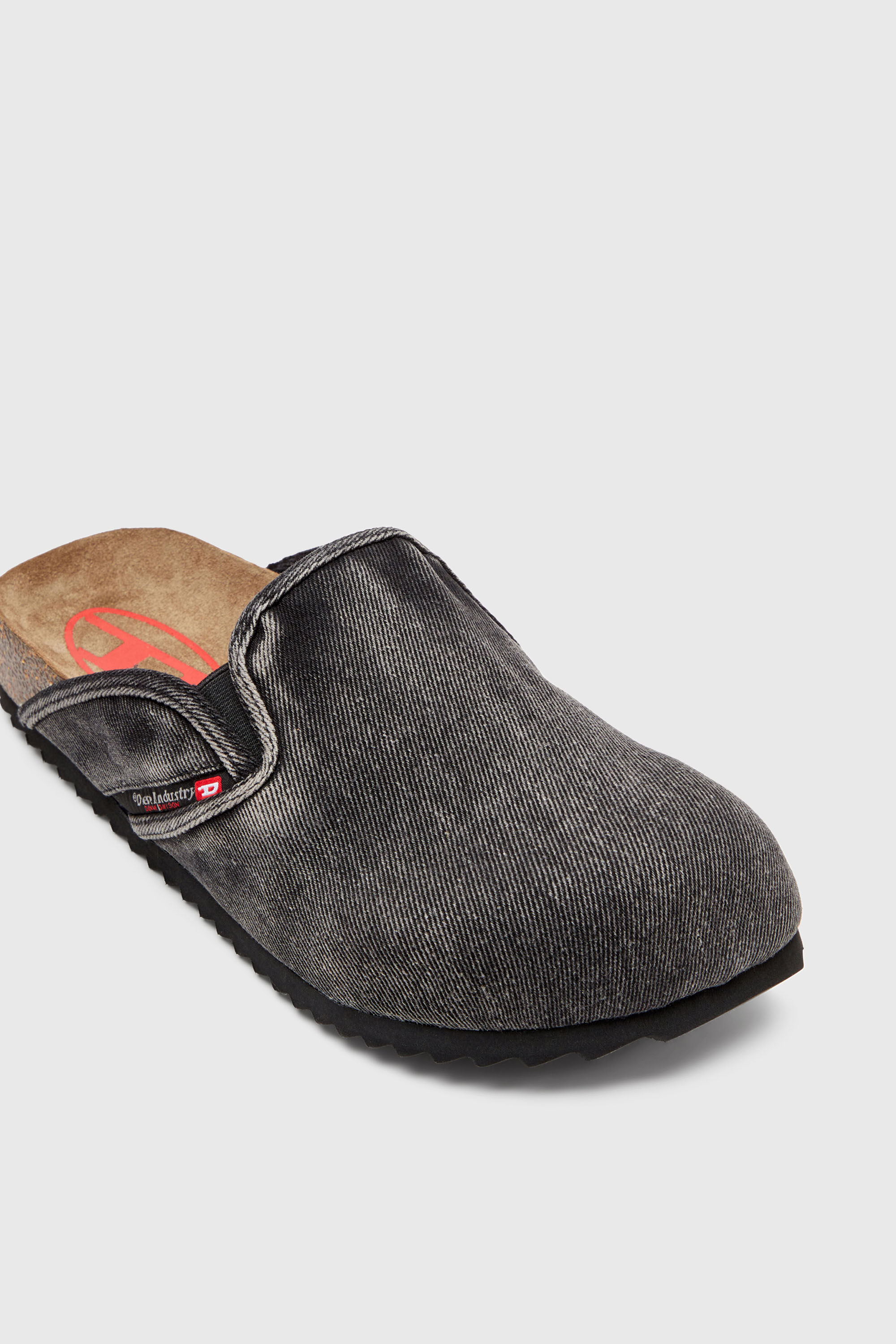 Men's D-Woodstock-Denim mules | Black | Diesel US