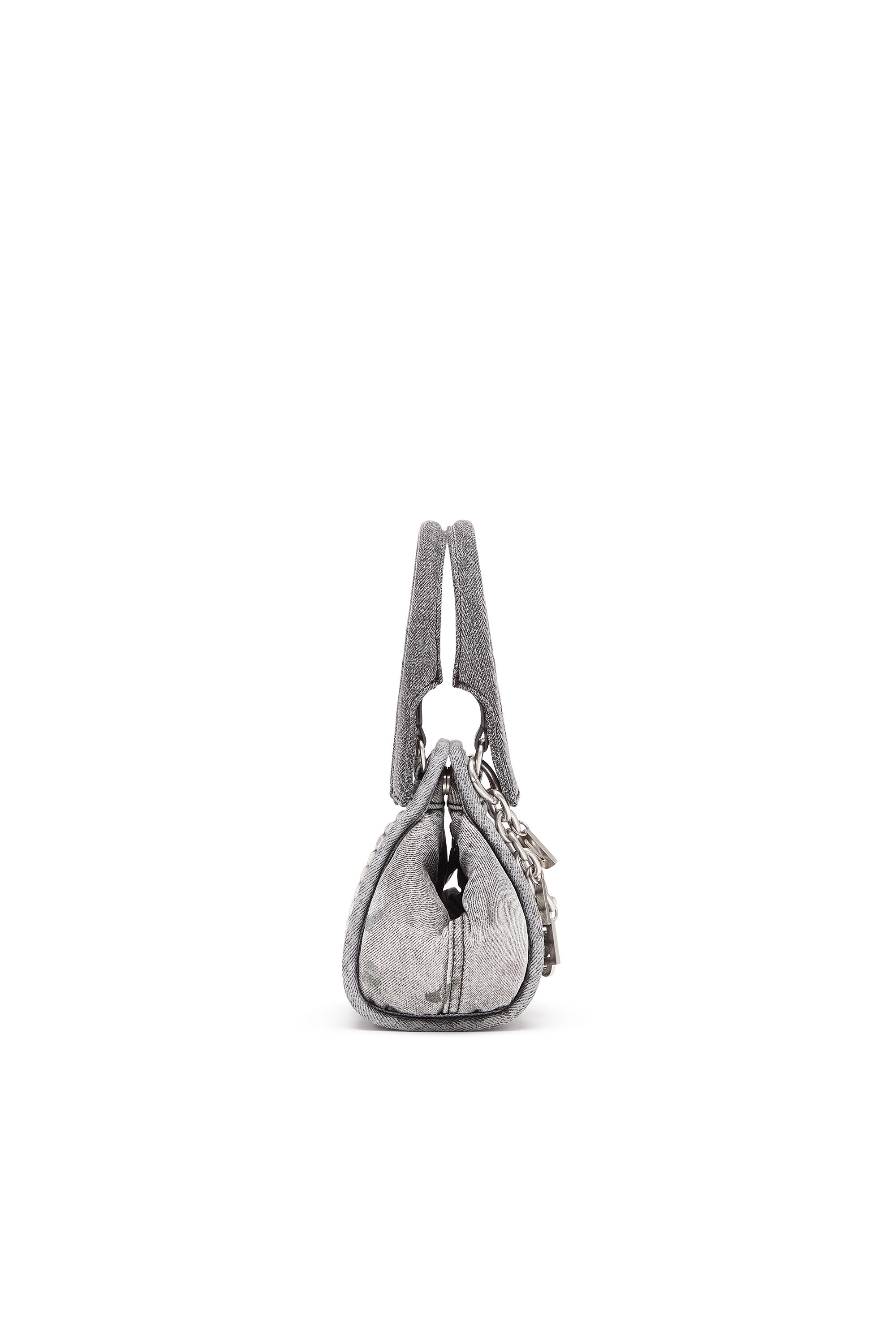 Diesel - D-VINA-XXS, D-Vina-XXS - Micro sac souple en denim solarisé Femme in Noir - 4