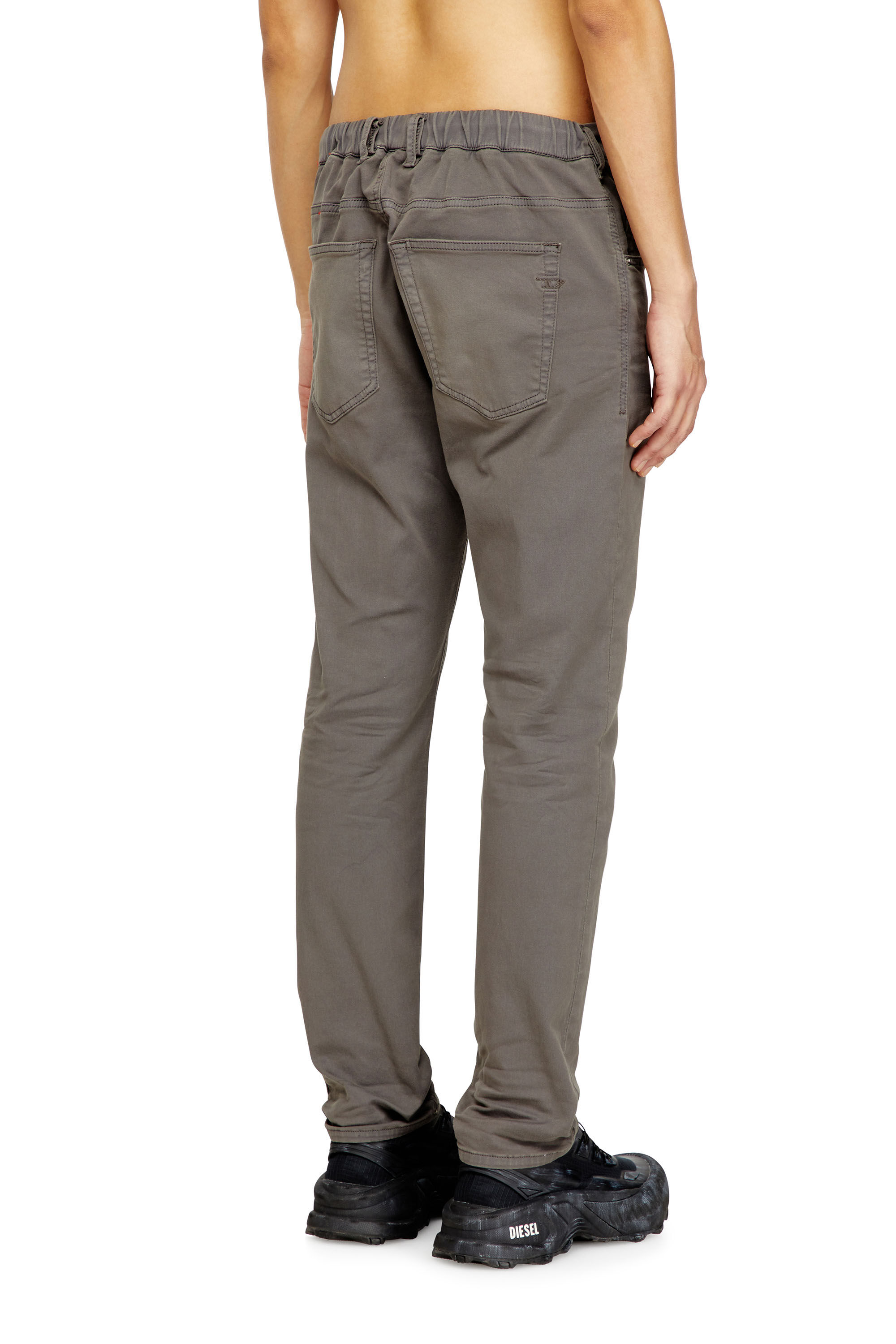 Men's Regular Jeans | Grey | Diesel 2032 D-Krooley-BW Joggjeans®