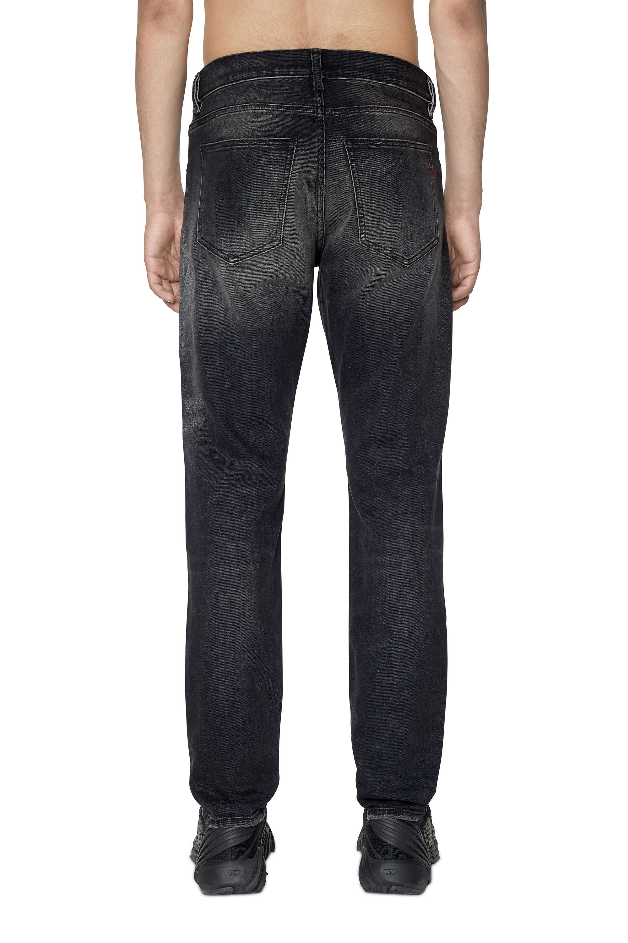 Diesel - Slim Jeans 2019 D-Strukt 09E05, Man's Slim Jeans - 2019 D-Strukt in Black/Dark grey - 2