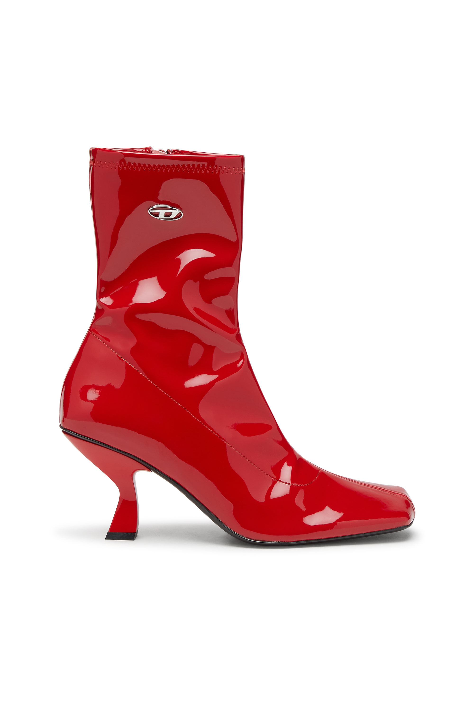 Diesel - D-AMBER MD BT, Female's D-Amber-Ankle boots in patent stretch PU in Red - 1