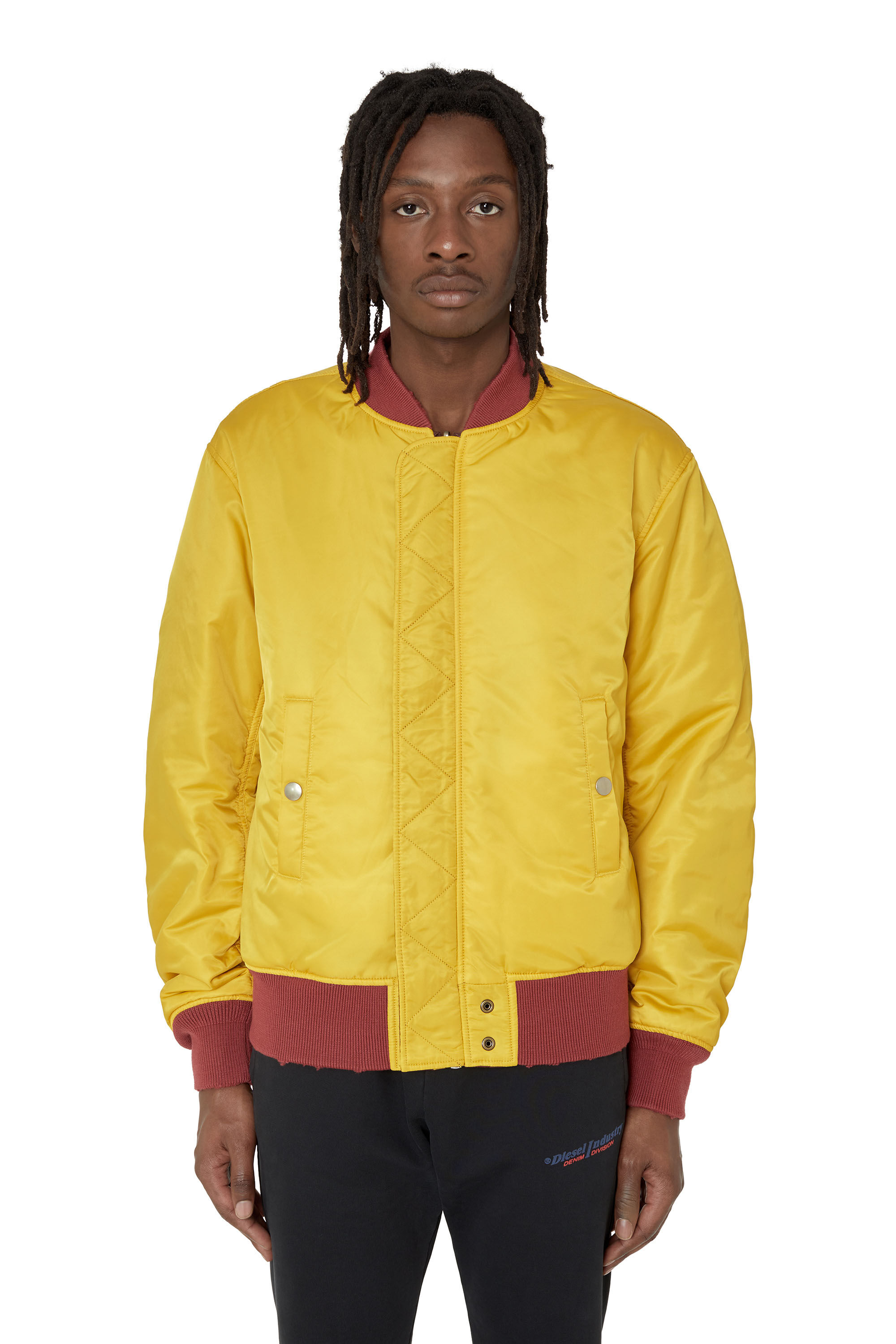 Diesel - J-FIGHTERS-NW, Veste bomber matelassée réversible Homme in Marron - 6