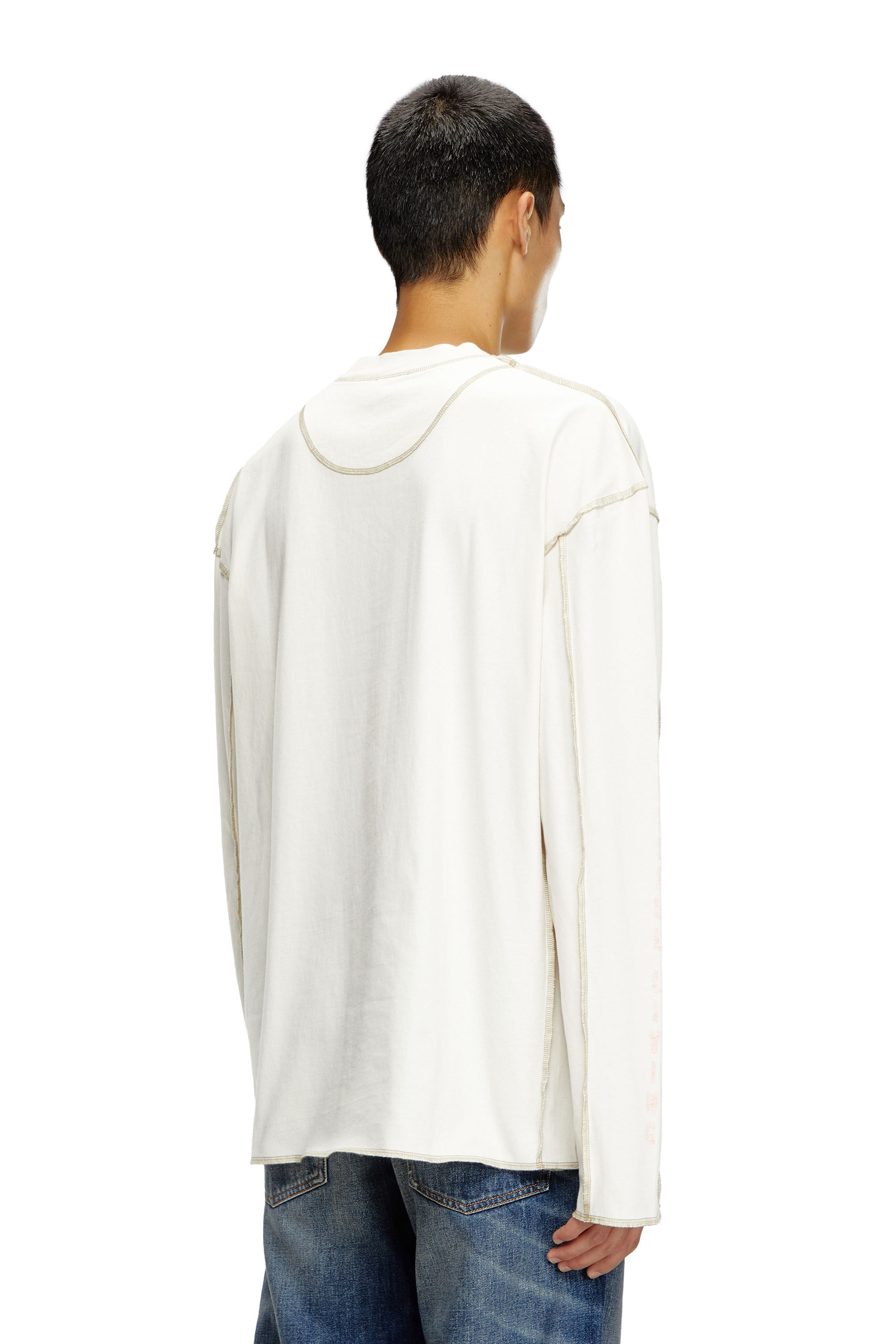 【DIESEL】T-Craor Men's T-shirt with inside-out effect | Black | Diesel