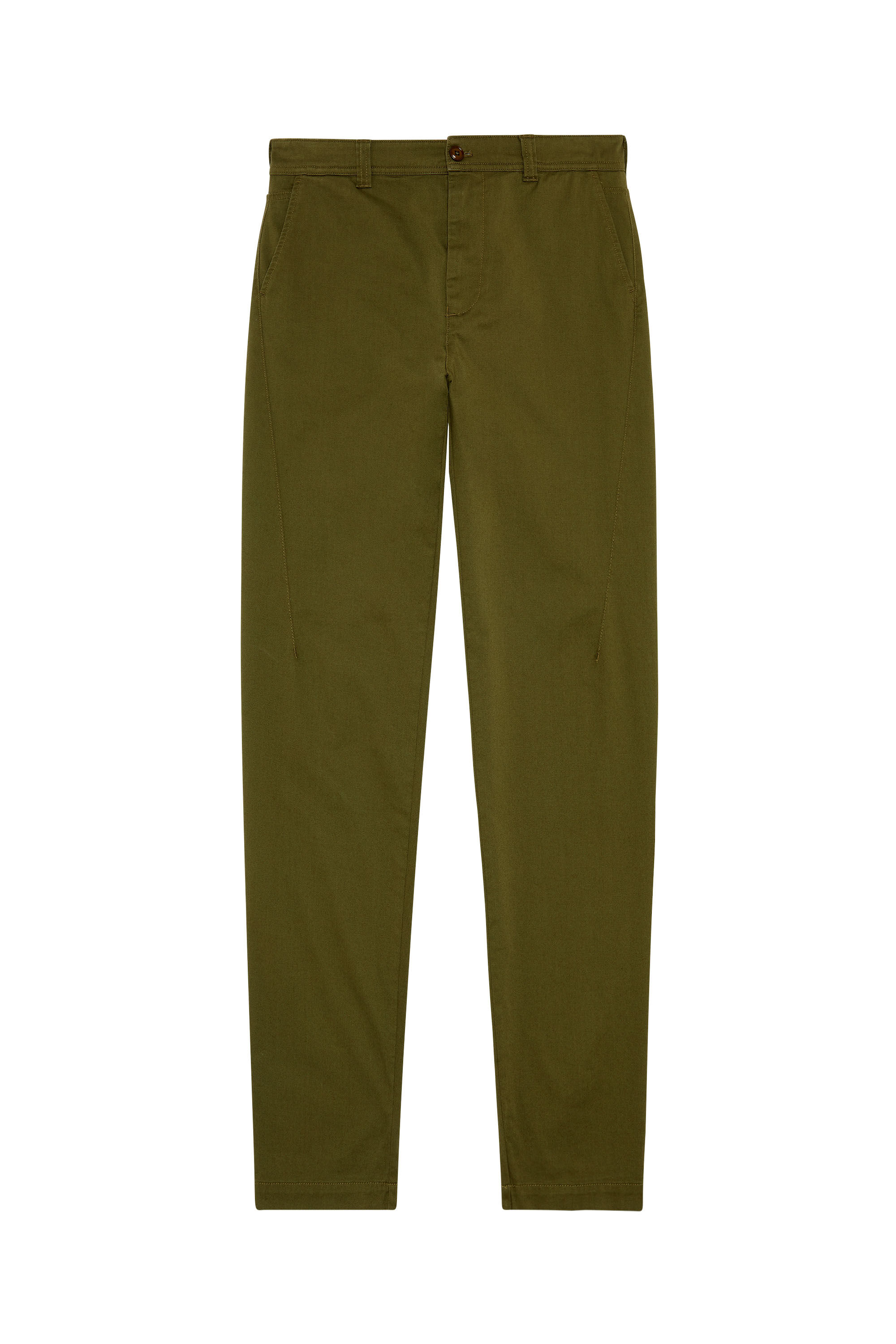 Men's Chino pants in cotton gabardine | Green | Diesel