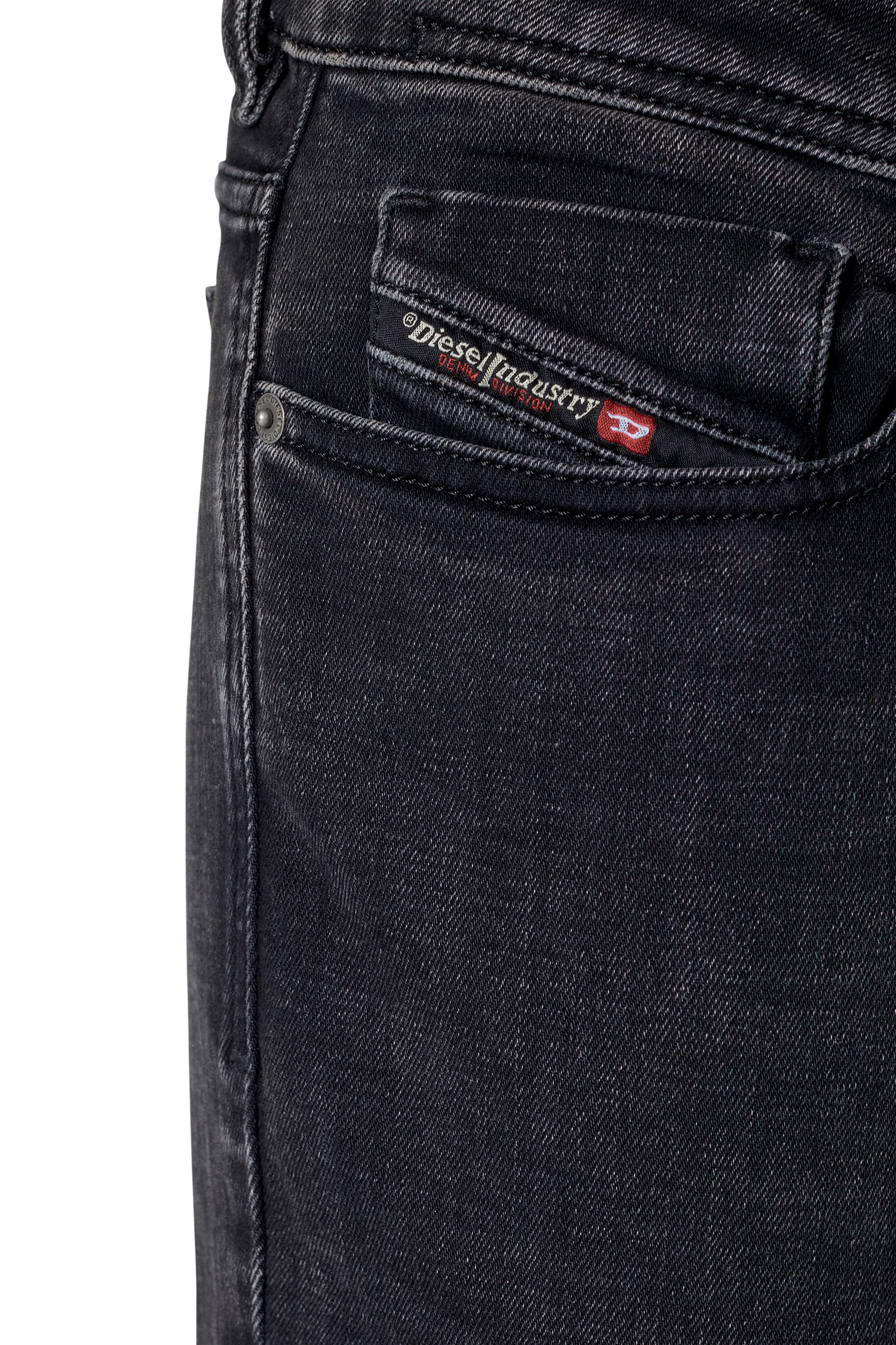 Diesel - Skinny Jeans 1979 Sleenker 09C23 Homme, Noir/Gris foncé - Image 6