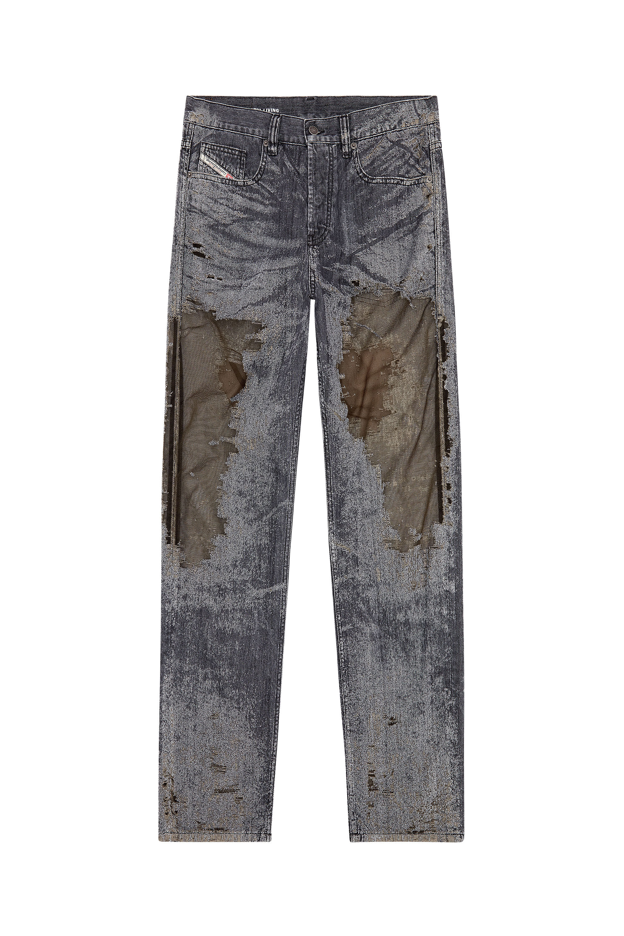 Diesel - Man's Straight Jeans 2010 D-Macs 007T7, Black/Dark grey - 2
