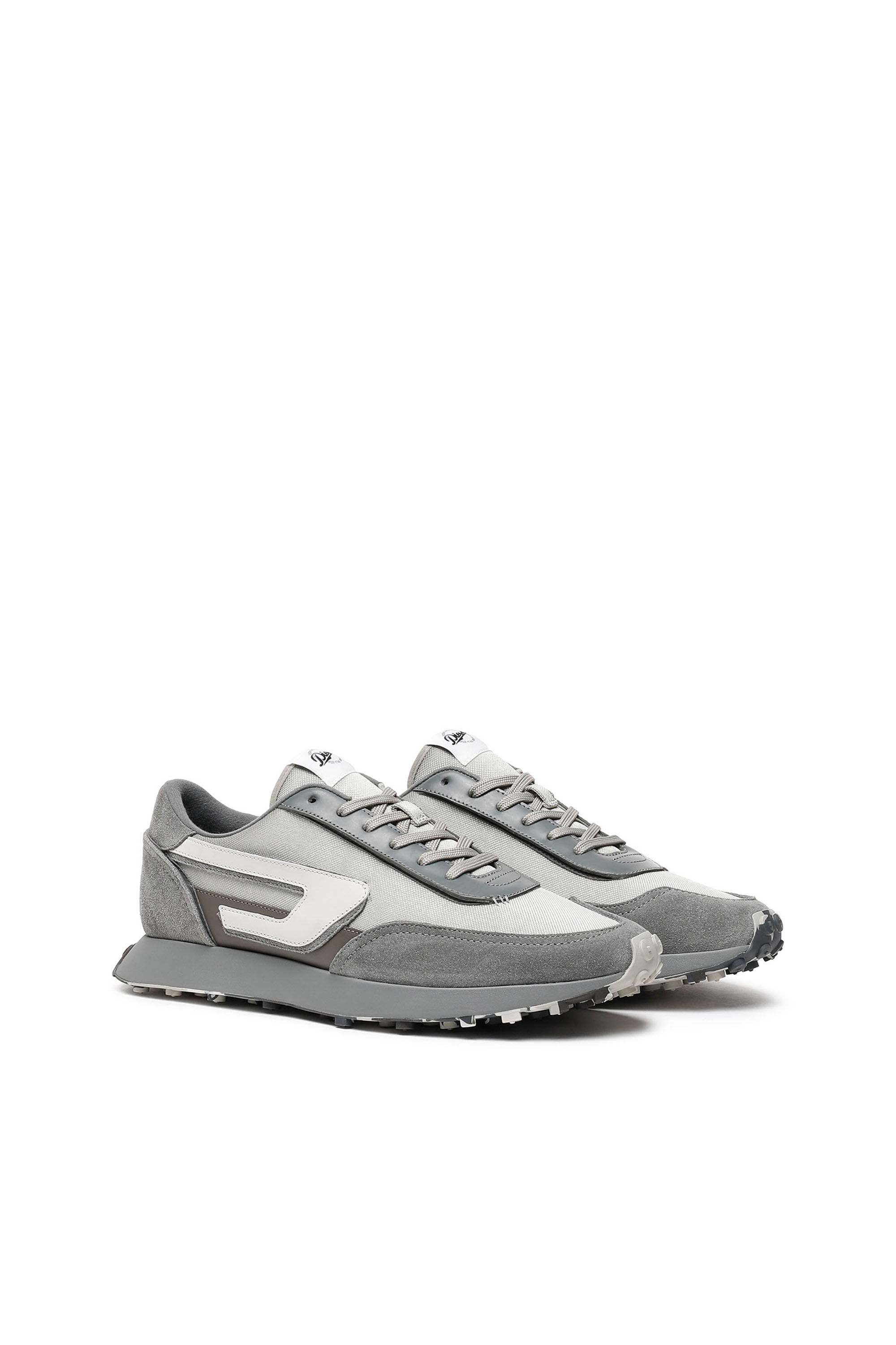 Diesel - S-RACER LC, S-Racer Lc - Sneakers en mesh et daim avec semelle camouflage Homme in Beige - 2