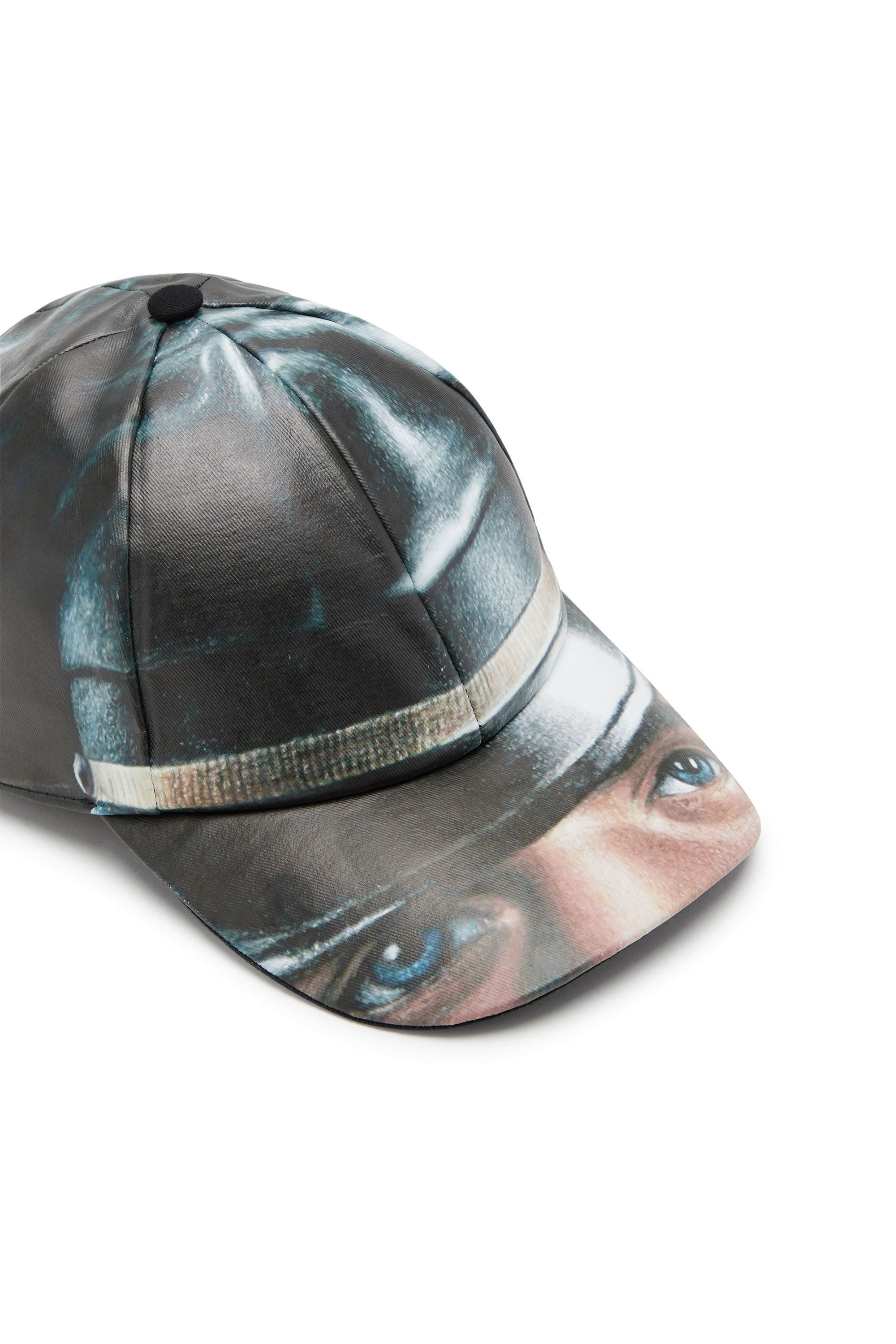 Diesel - PR-IVAR-23, Casquette de baseball avec visière imprimée Mixte in Noir - 3