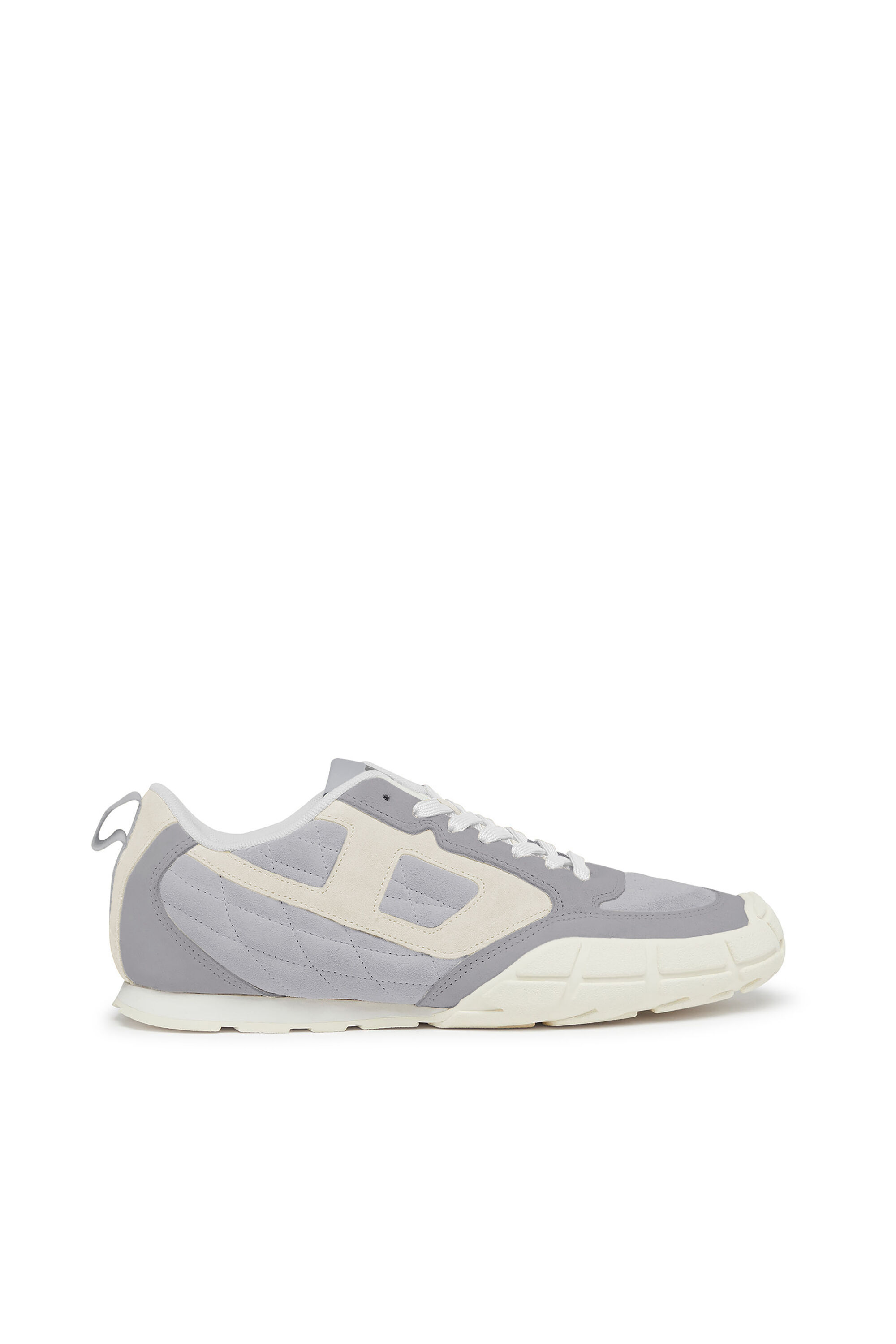 Diesel - S-PAGODHA LOW, S-Pagodha-Zapatillas de gamuza acolchada con diseño Hombre in Gris - 1