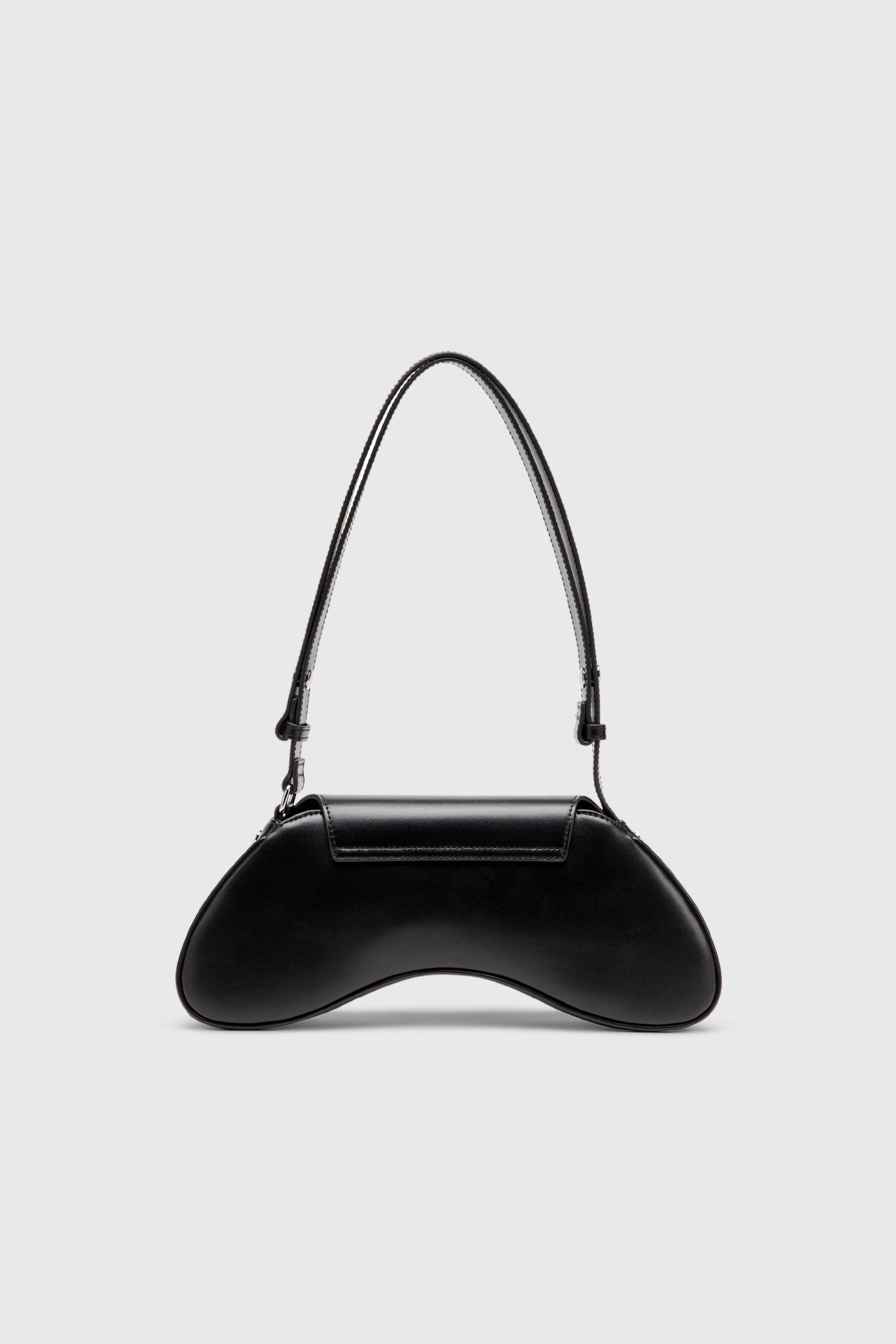 Diesel - PLAY CROSSBODY, Play-Bandolera de cuero semibrillante Mujer in Negro - 3