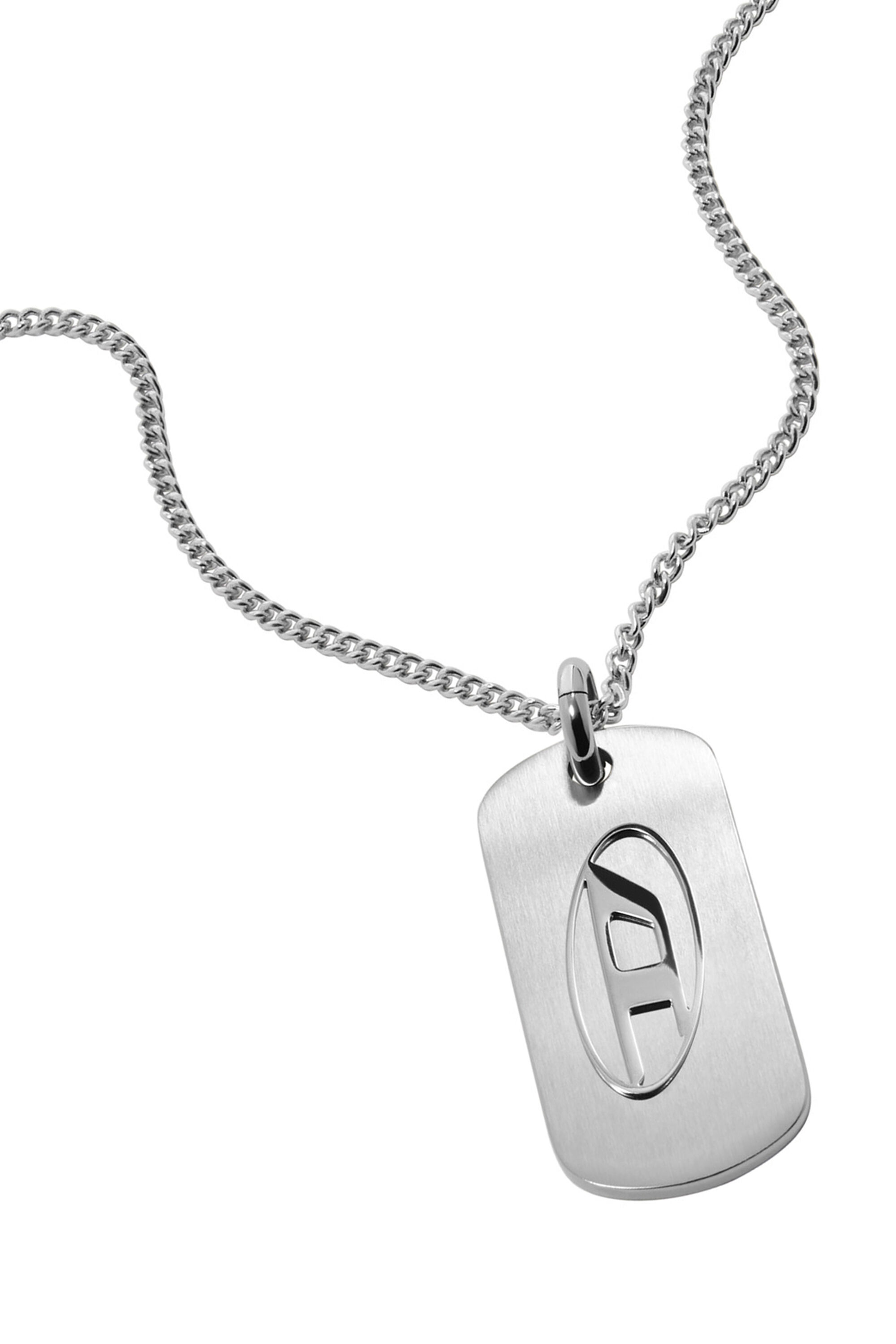 DX1352 Man: Stainless steel dog tag necklace | Diesel