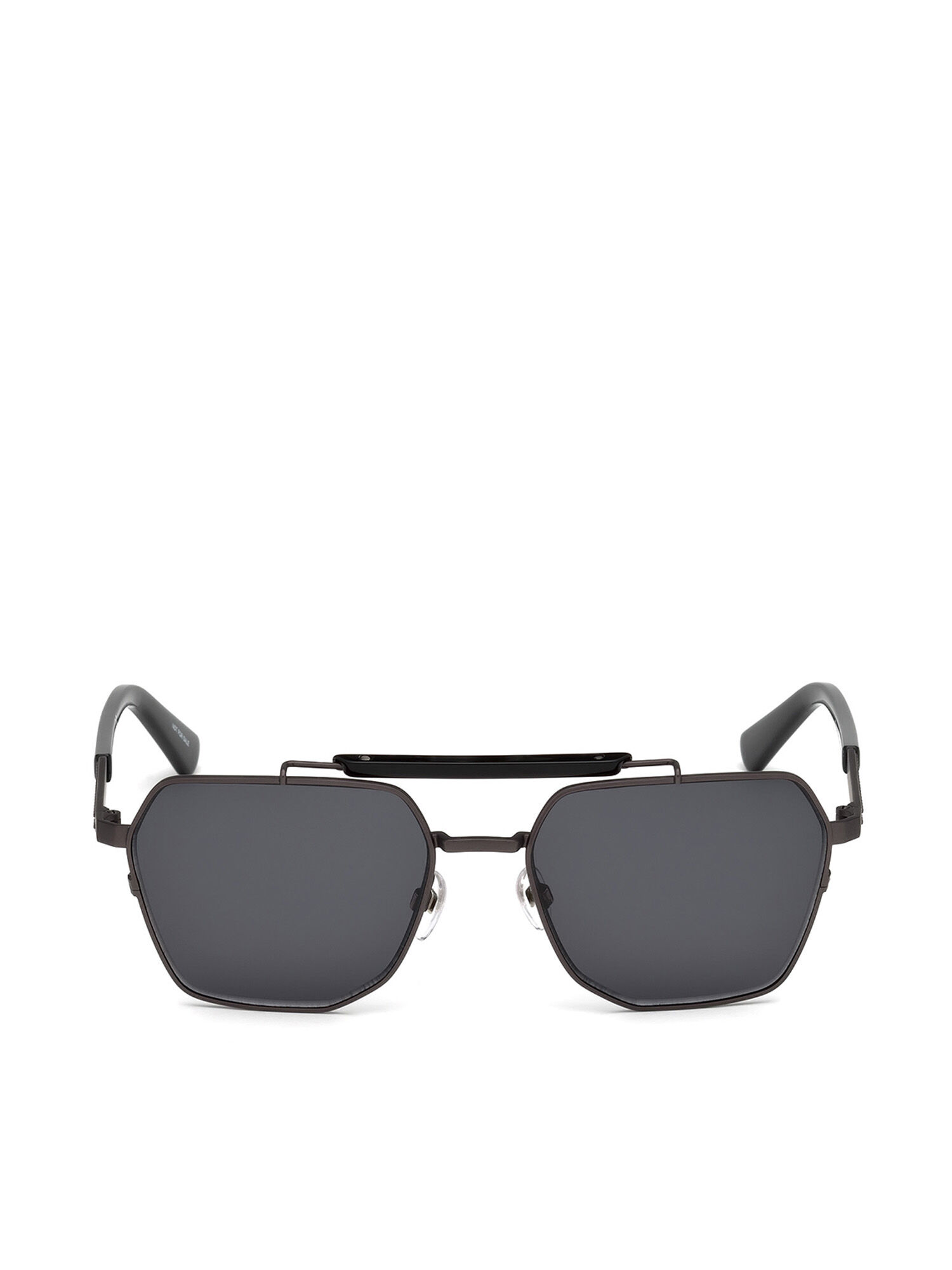 Diesel - DL0256, Male's Hexagonal shape eyewear in Black - 1
