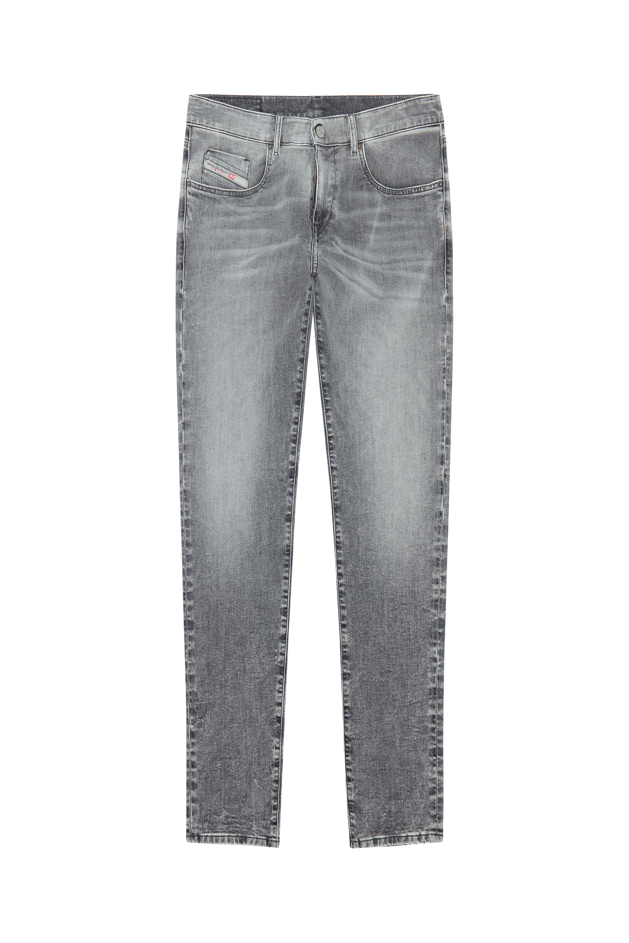 Diesel - Slim 2060 D-Strukt Joggjeans® 09D53, Male's Slim 2060 D-Strukt Joggjeans® in Black/Dark Grey - 2
