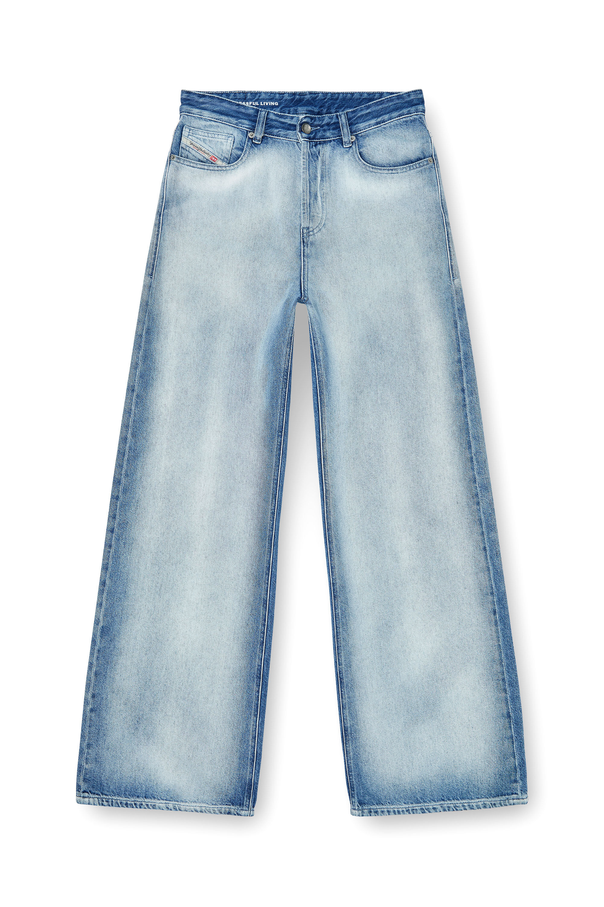 Diesel - Relaxed Jeans 1996 D-Sire 09P29 Mujer, Azul Claro - 2